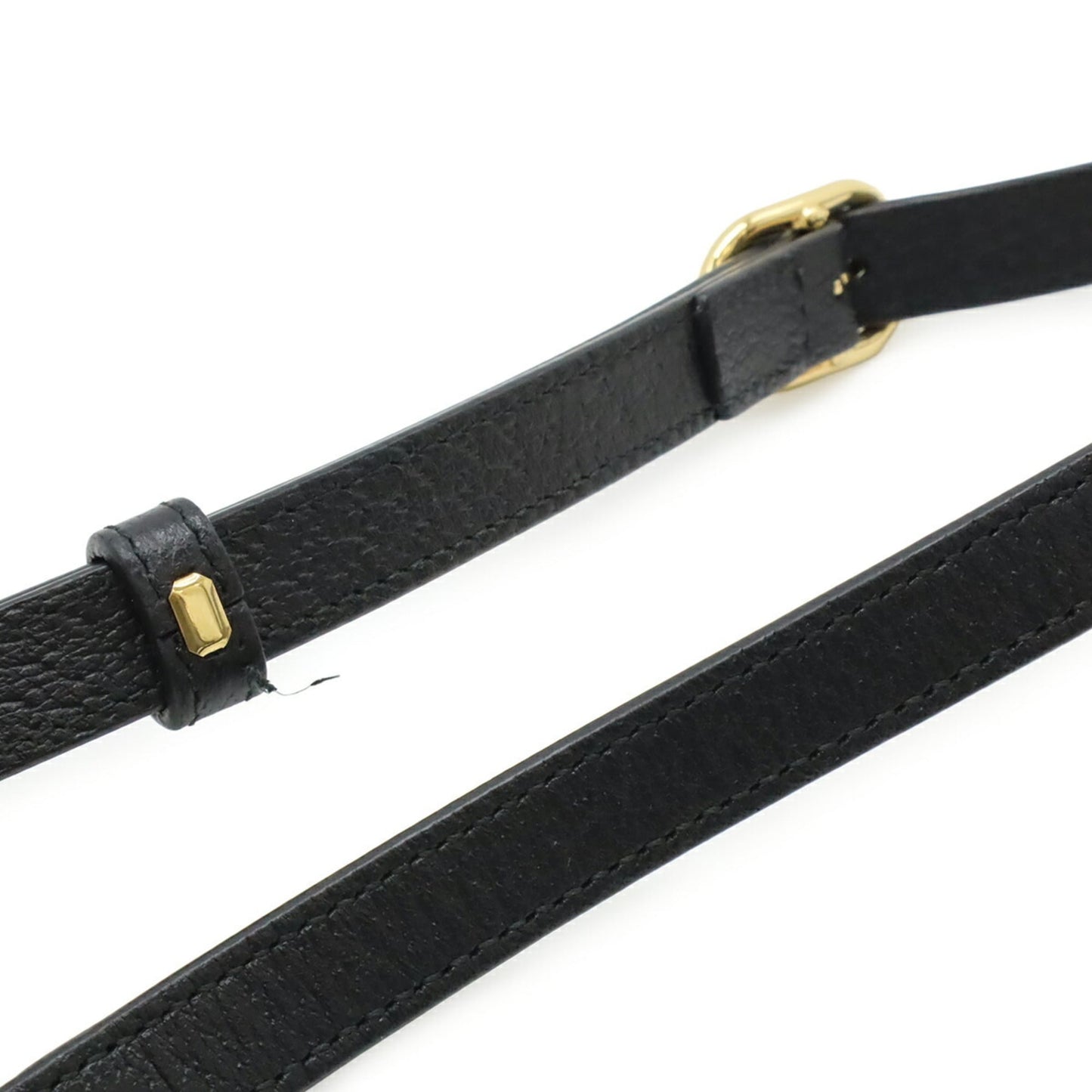 Gucci Black Green Red Color Leather Pochette Shoulder Bag ( )