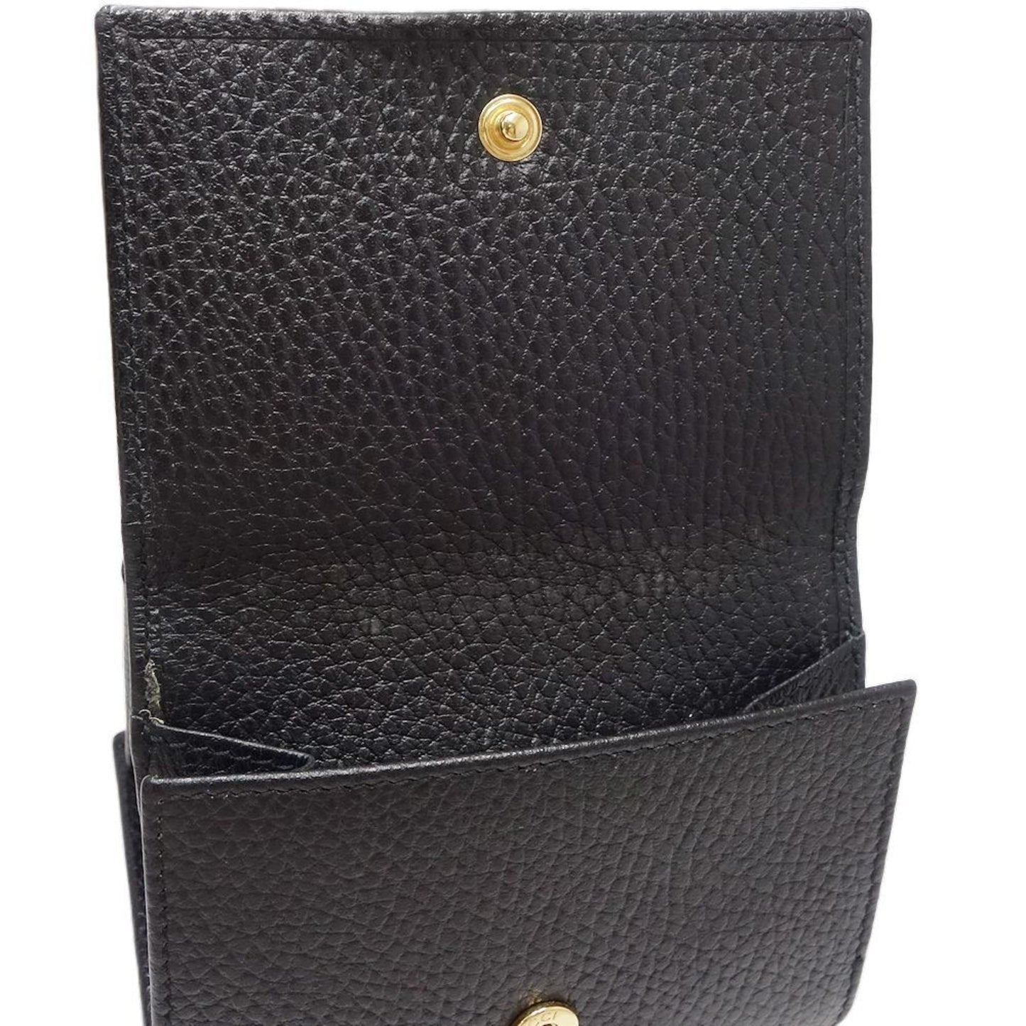 Gucci Black Leather Wallet (Tri-Fold) ( )