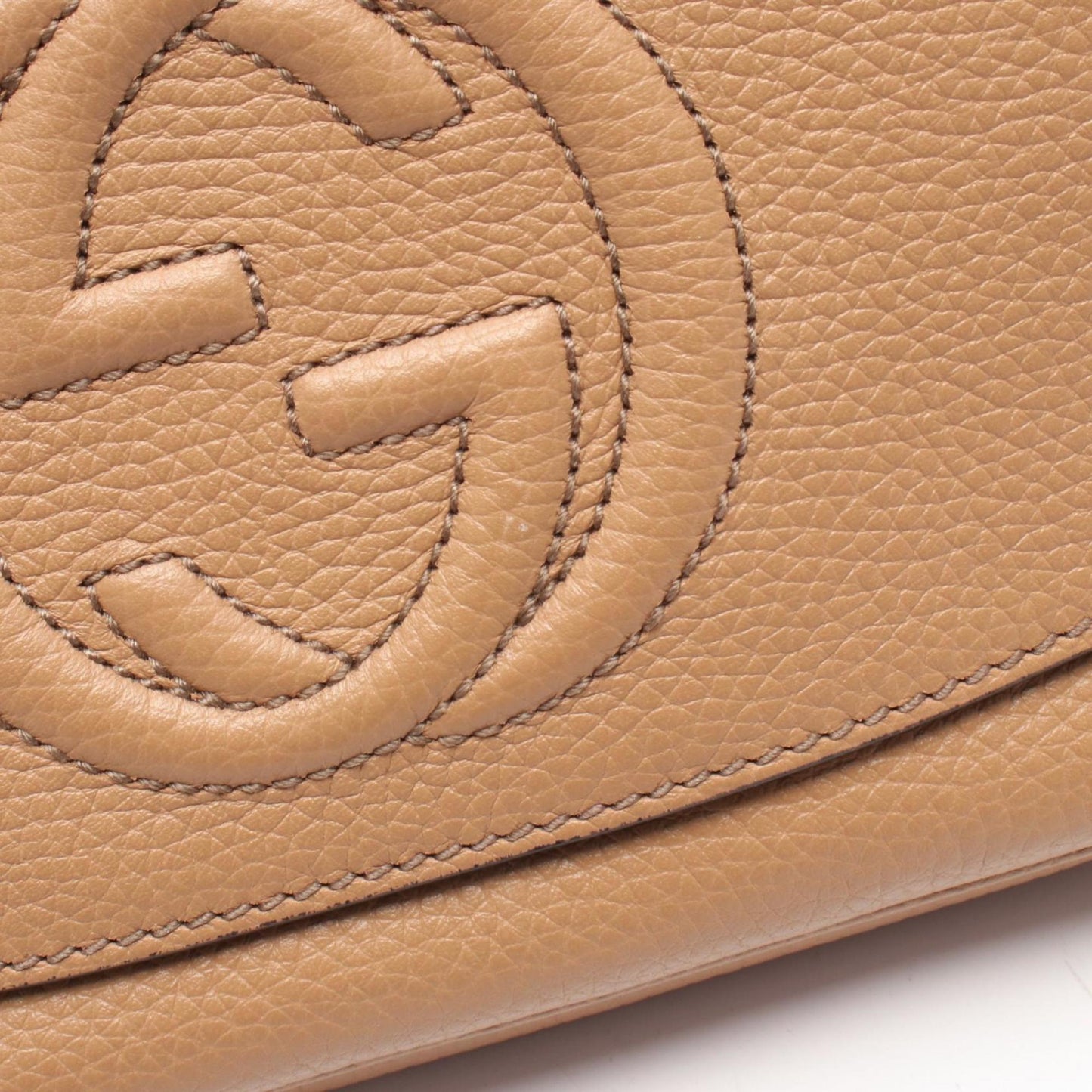 Gucci Brown Leather Shoulder Bag ( )