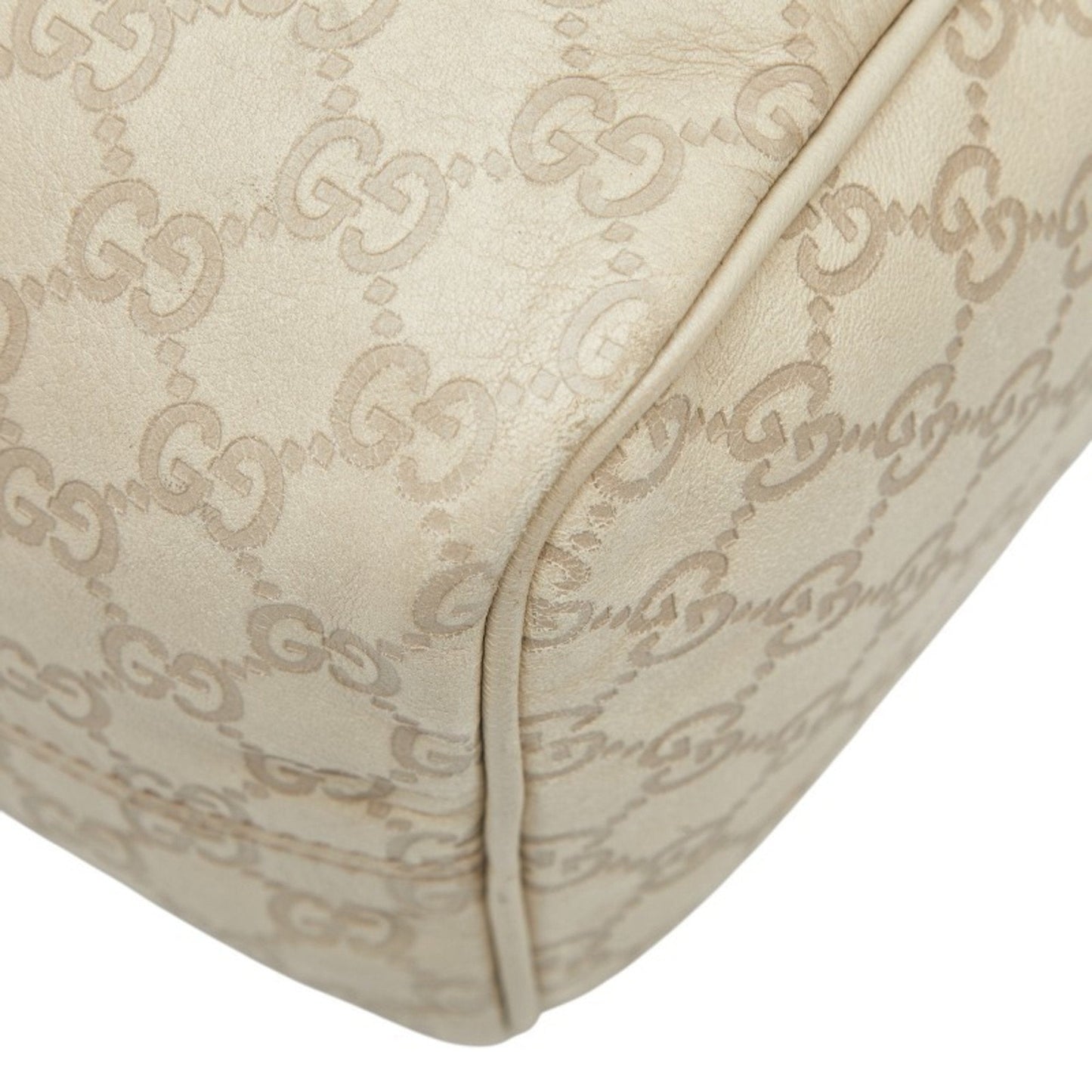 Gucci Ivory Leather Handbag ( )