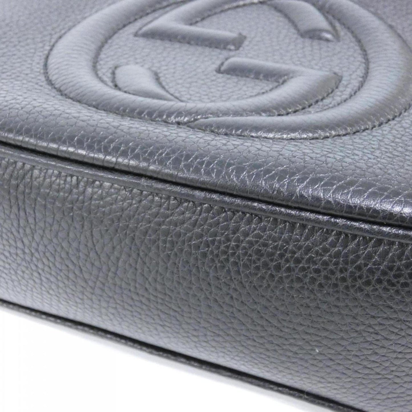Gucci Black Leather Shoulder Bag ( )