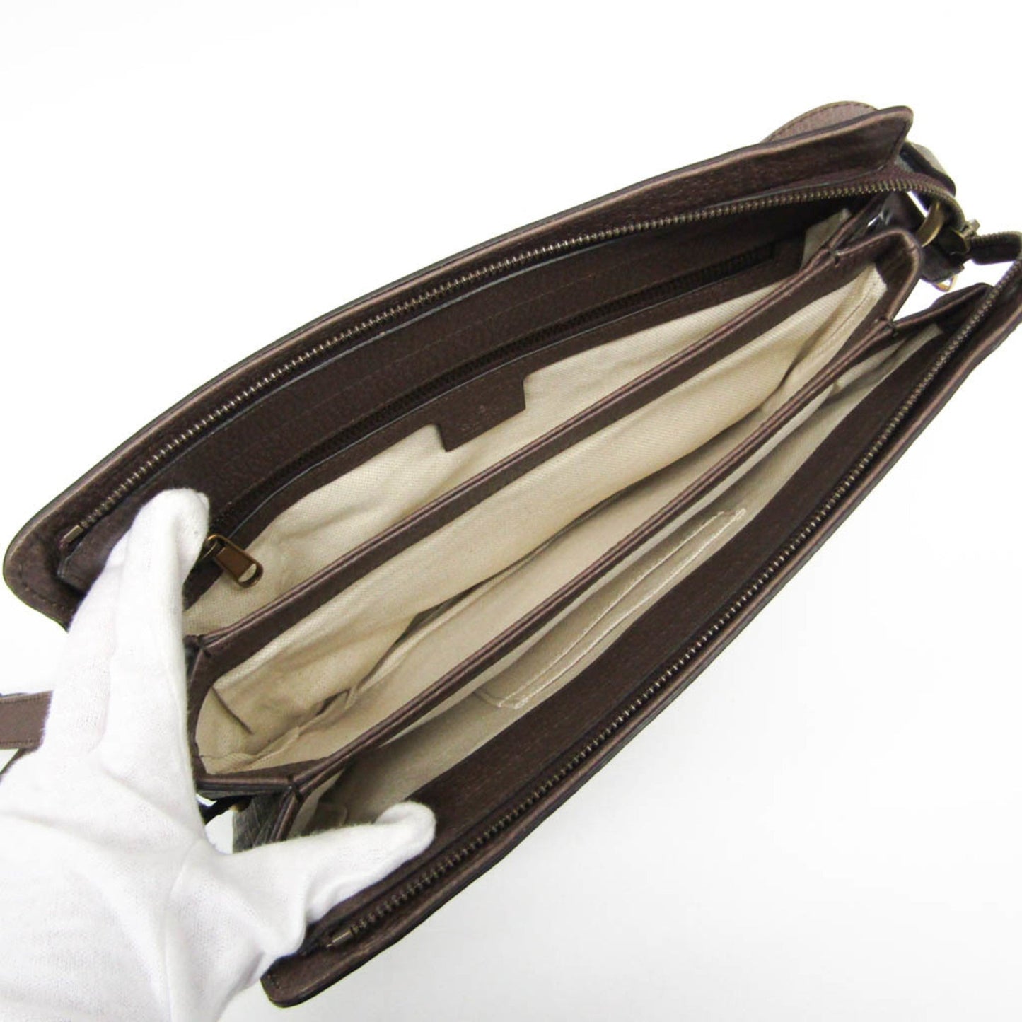 Gucci Ophidia Beige Pvc Shoulder Bag ( )