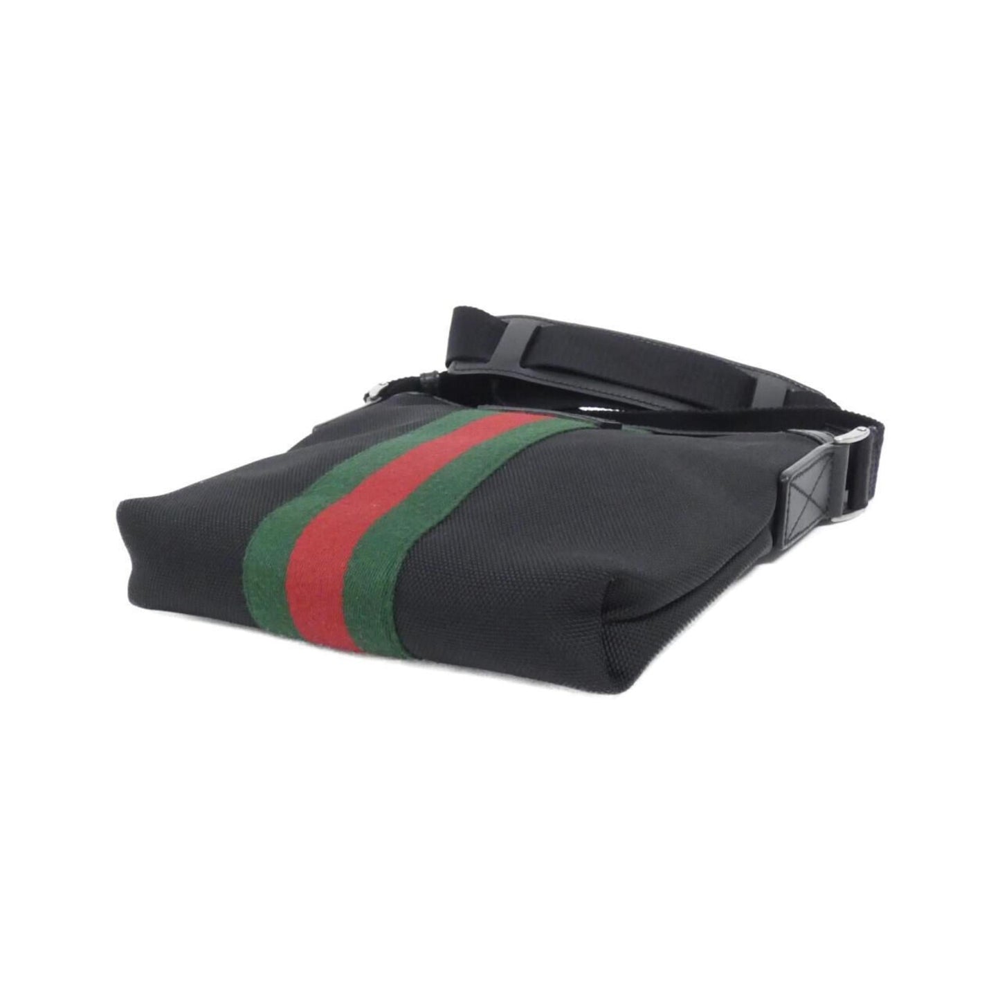 Gucci Black Canvas Shoulder Bag ( )