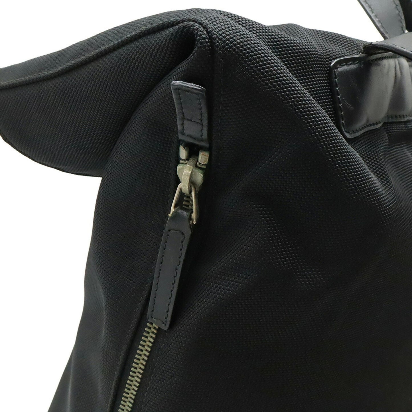 Gucci Black Green Red Color Canvas Leather Backpack ( )
