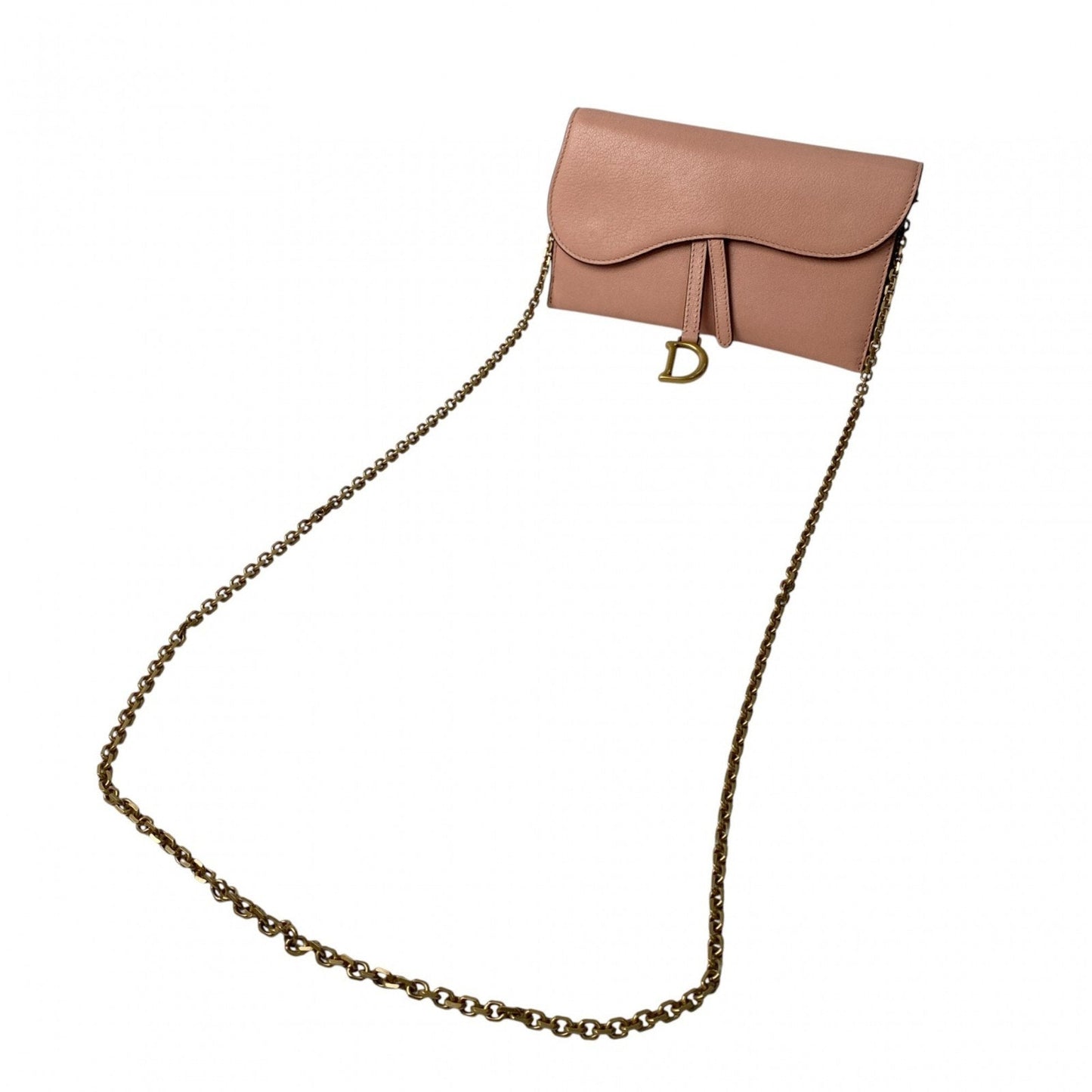 Christian Dior Pink Leather Shoulder Bag ()