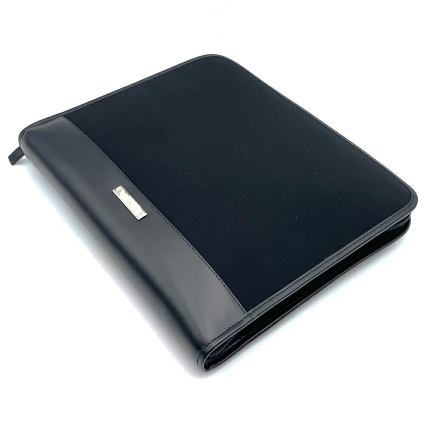 Gucci Black Nylon Leather Clutch Bag ( )