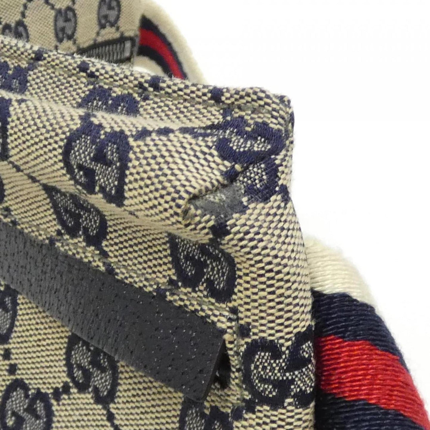 Gucci Beige Navy Gg Canvas Fanny Pack ( )