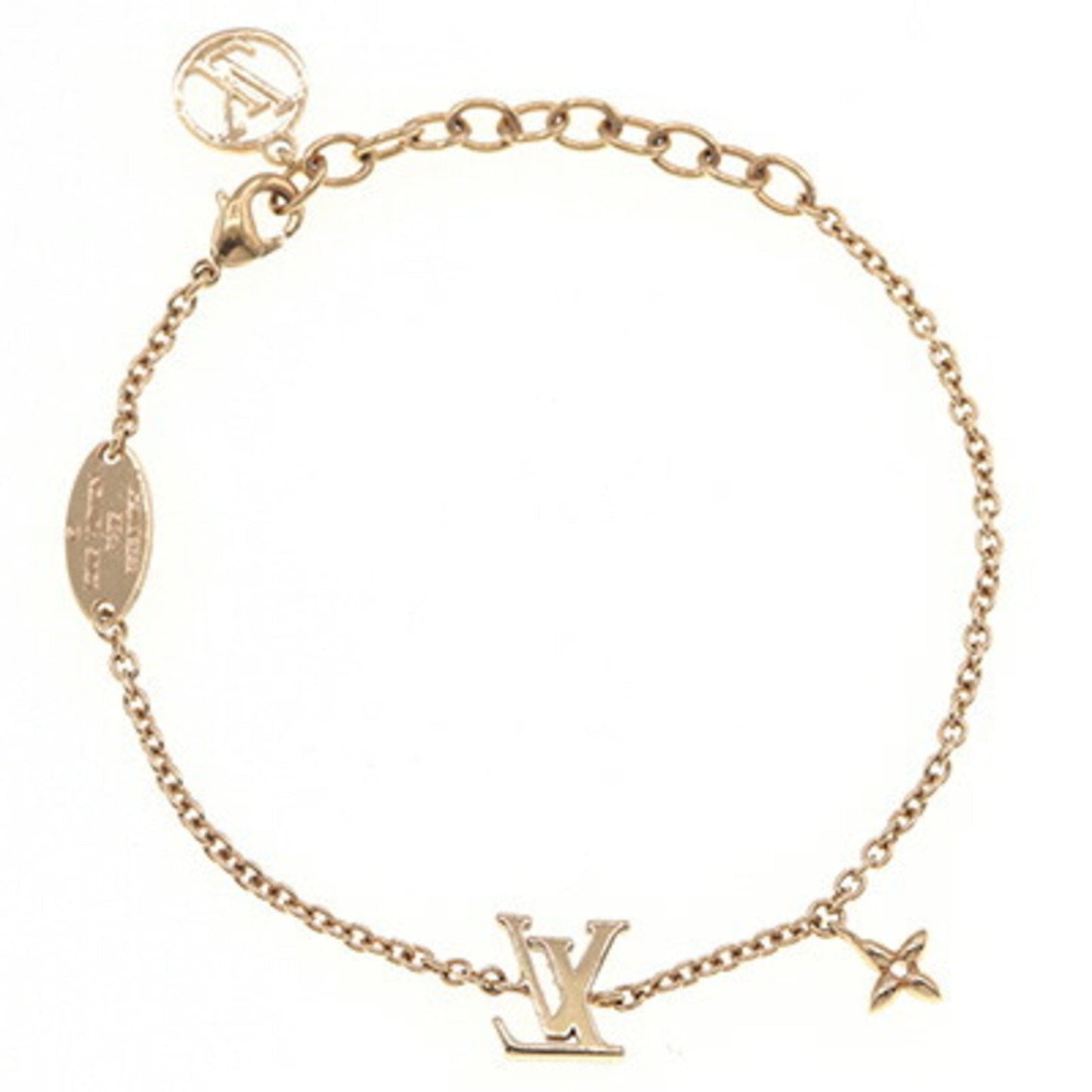 LOUIS VUITTON Bracelet LV Iconic M00587 Gold Metal Ladies Flower