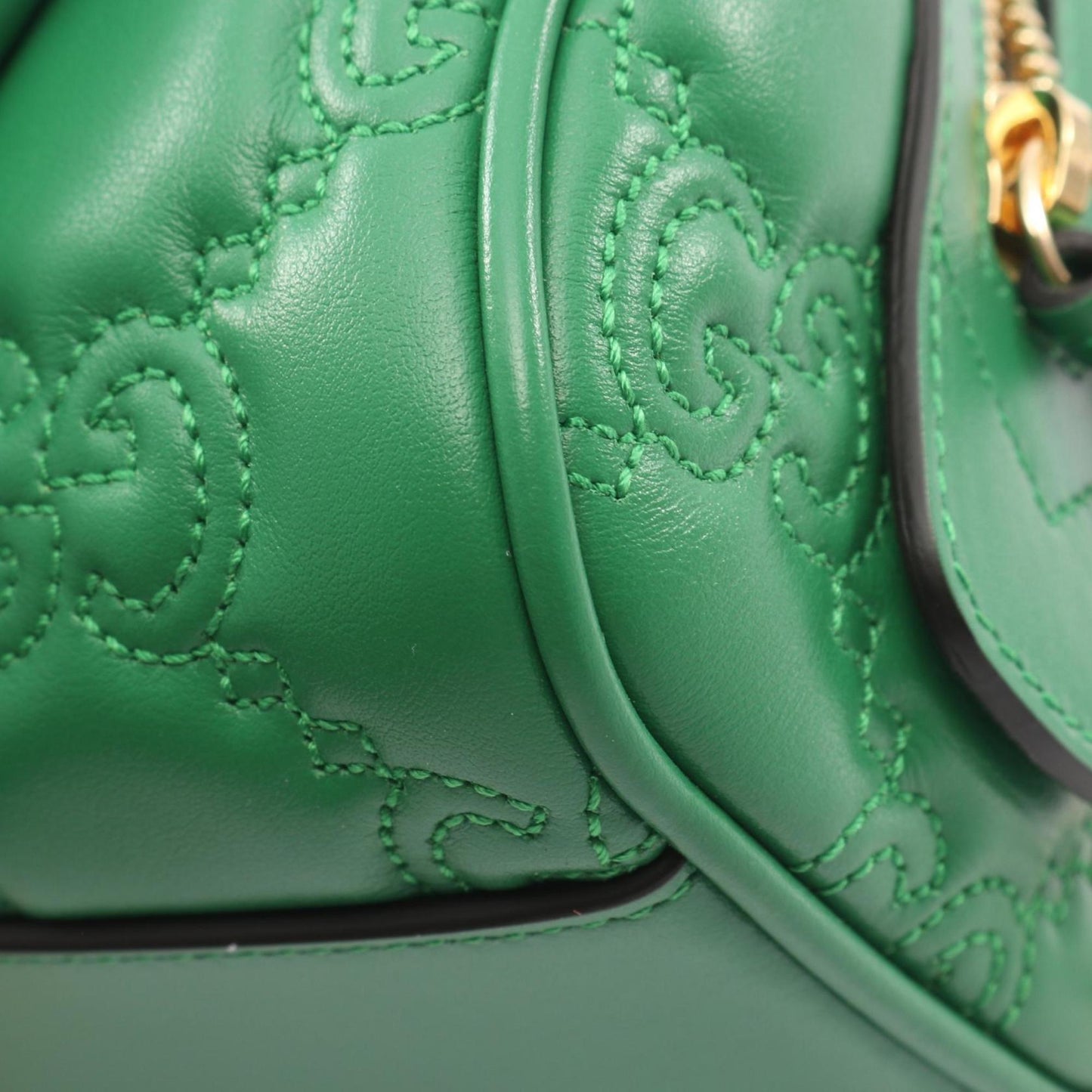 Gucci Green Leather Handbag ( )