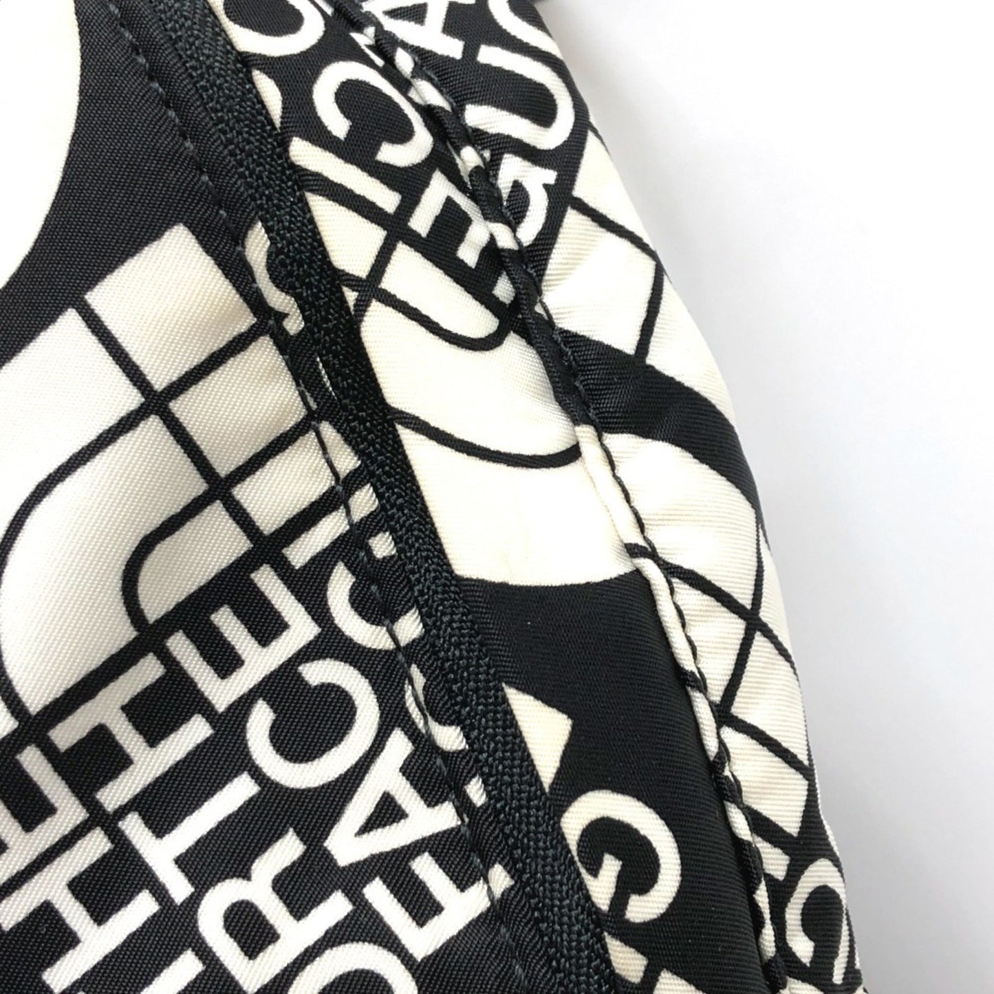 Gucci Black Brown White Nylon Leather Backpack ( )