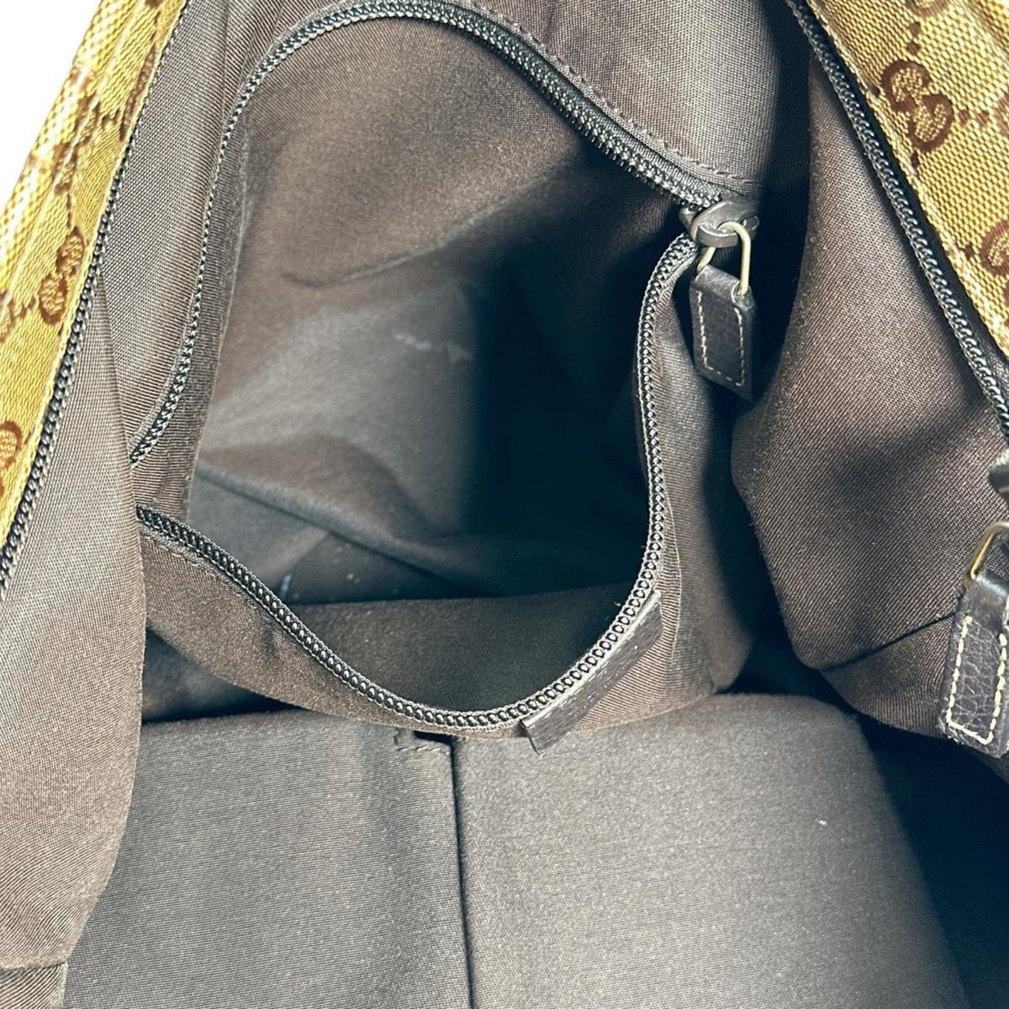 Gucci Brown Coated Canvas Pvc Shoulder Bag ( )