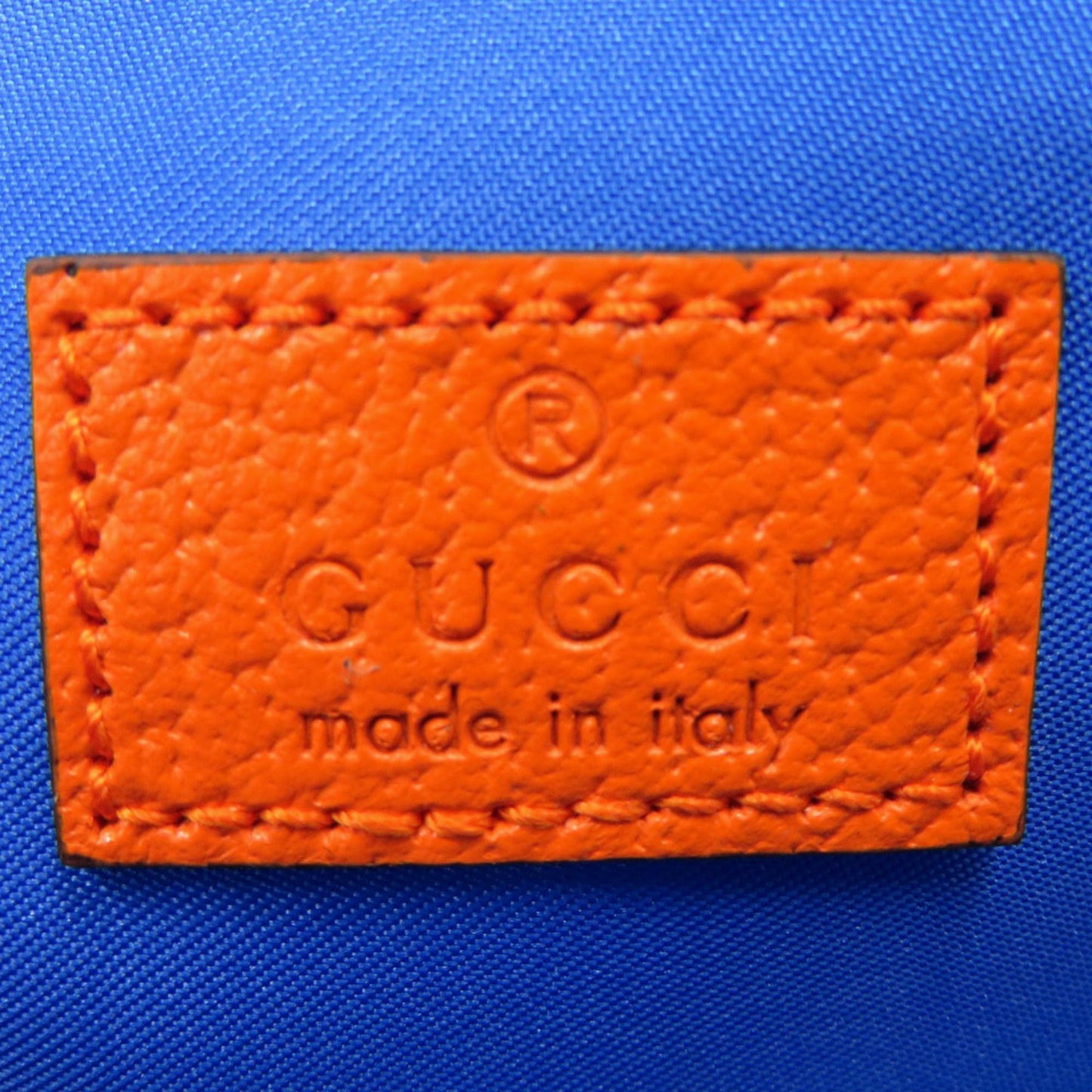 Gucci Blue Orange Purple Nylon Rubber Fanny Pack ( )
