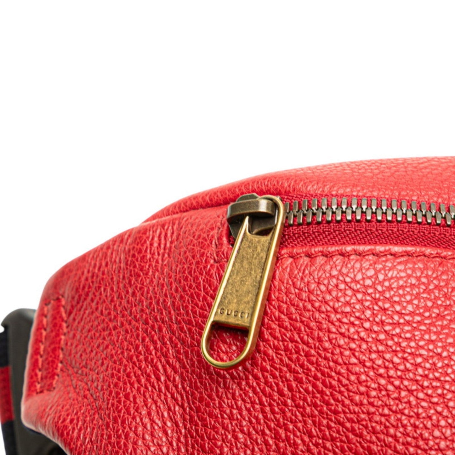 Gucci Sherry Line Red Color Leather Fanny Pack ( )