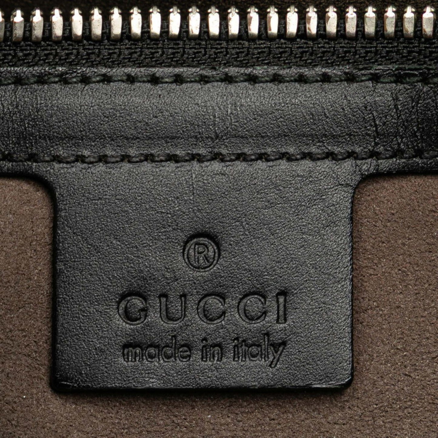 Gucci Beige Black Pvc Leather Shoulder Bag Tote Bag ( )