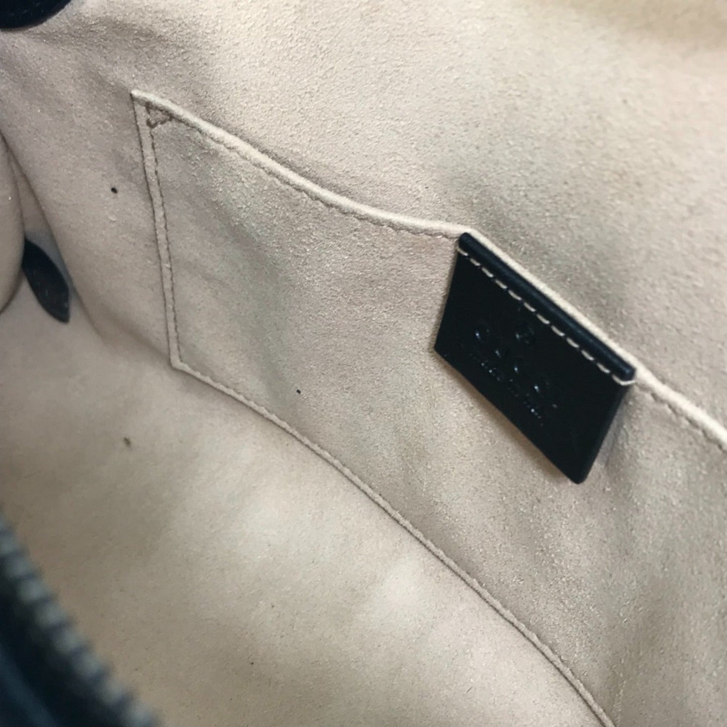Gucci Black Leather Shoulder Bag ( )