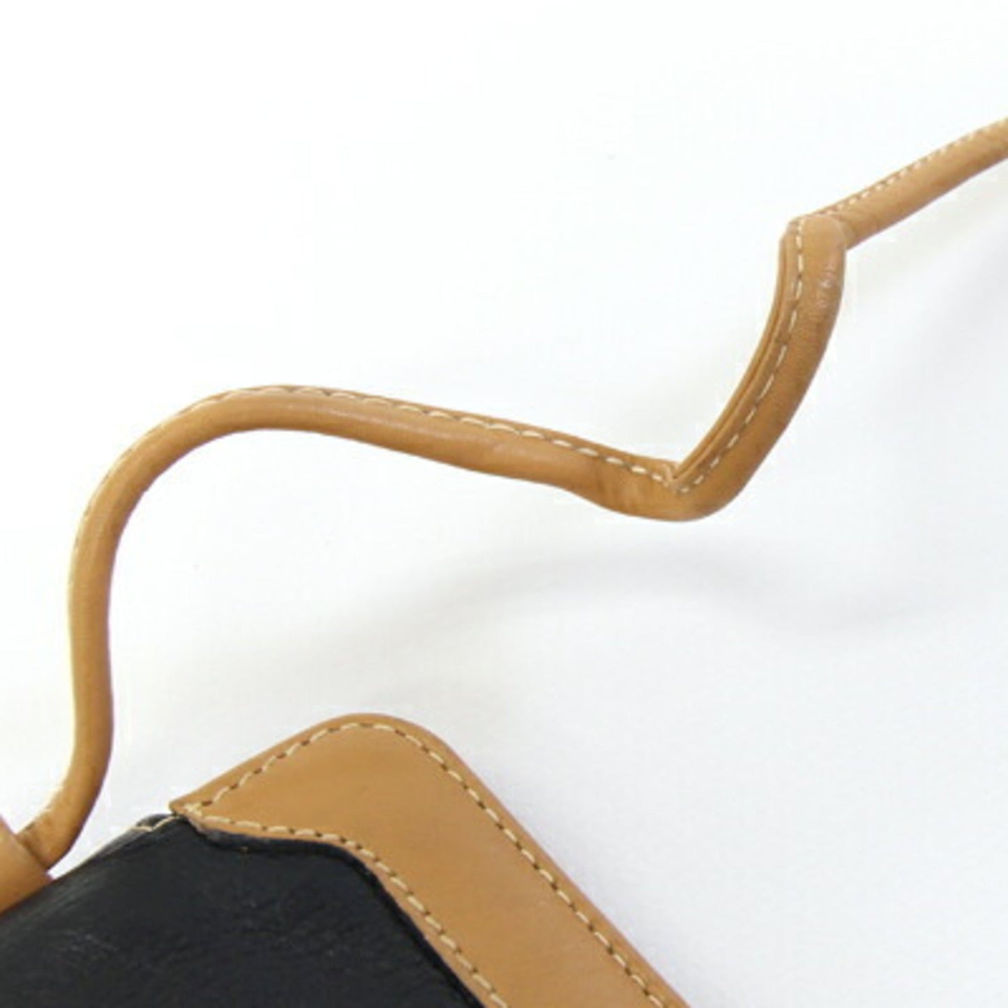 Gucci Black Light Brown Leather Pochette Shoulder Bag ( )