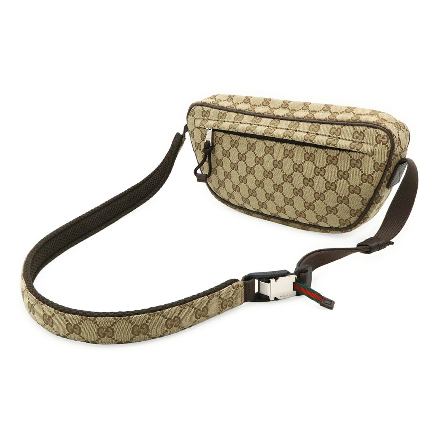 Gucci Beige Dark Brown Canvas Fanny Pack ( )