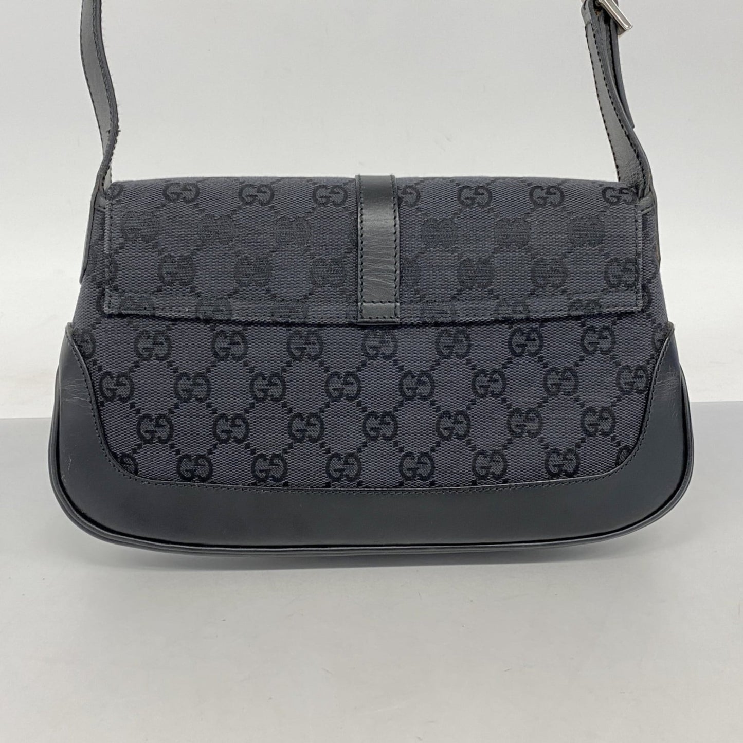 Gucci Black Canvas Shoulder Bag ( )