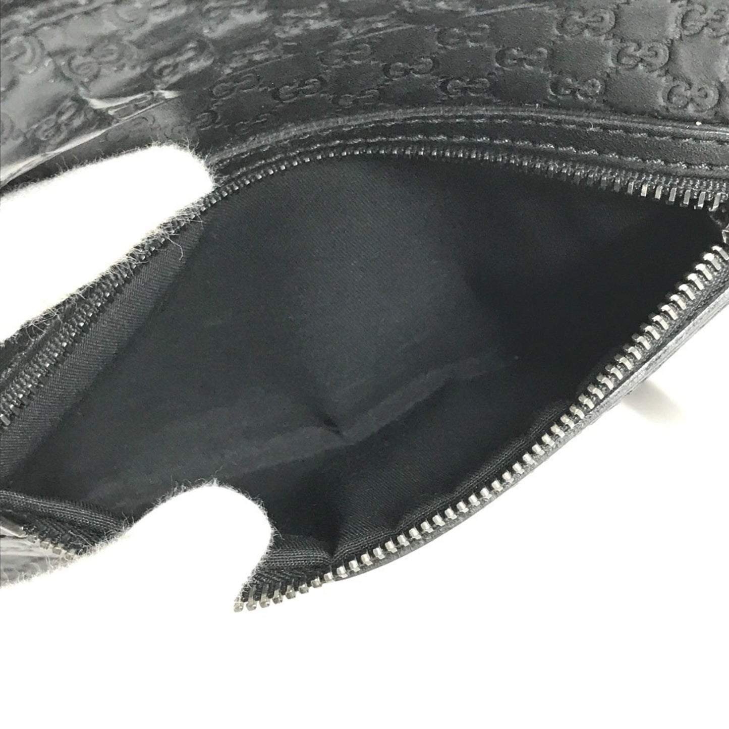 Gucci Guccissima Black Gg Leather Clutch Bag ( )