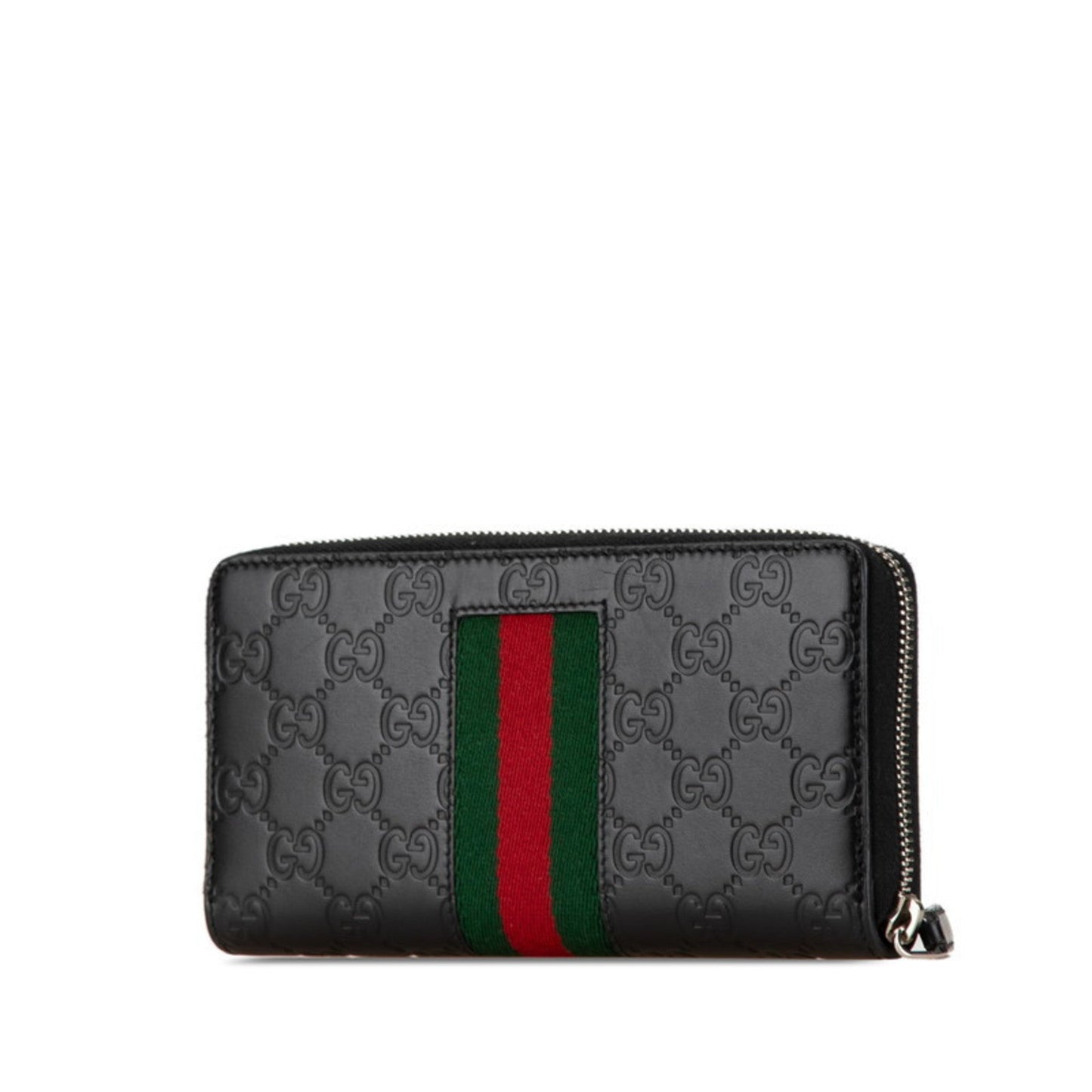 Gucci Black Leather Long Wallet (Bi-Fold)