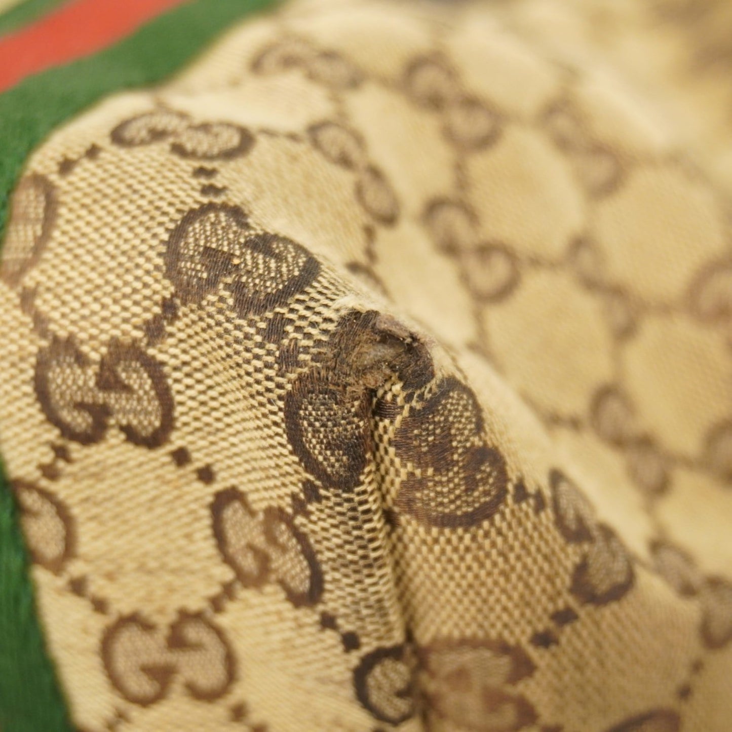 Gucci Brown Canvas Tote Bag ( )