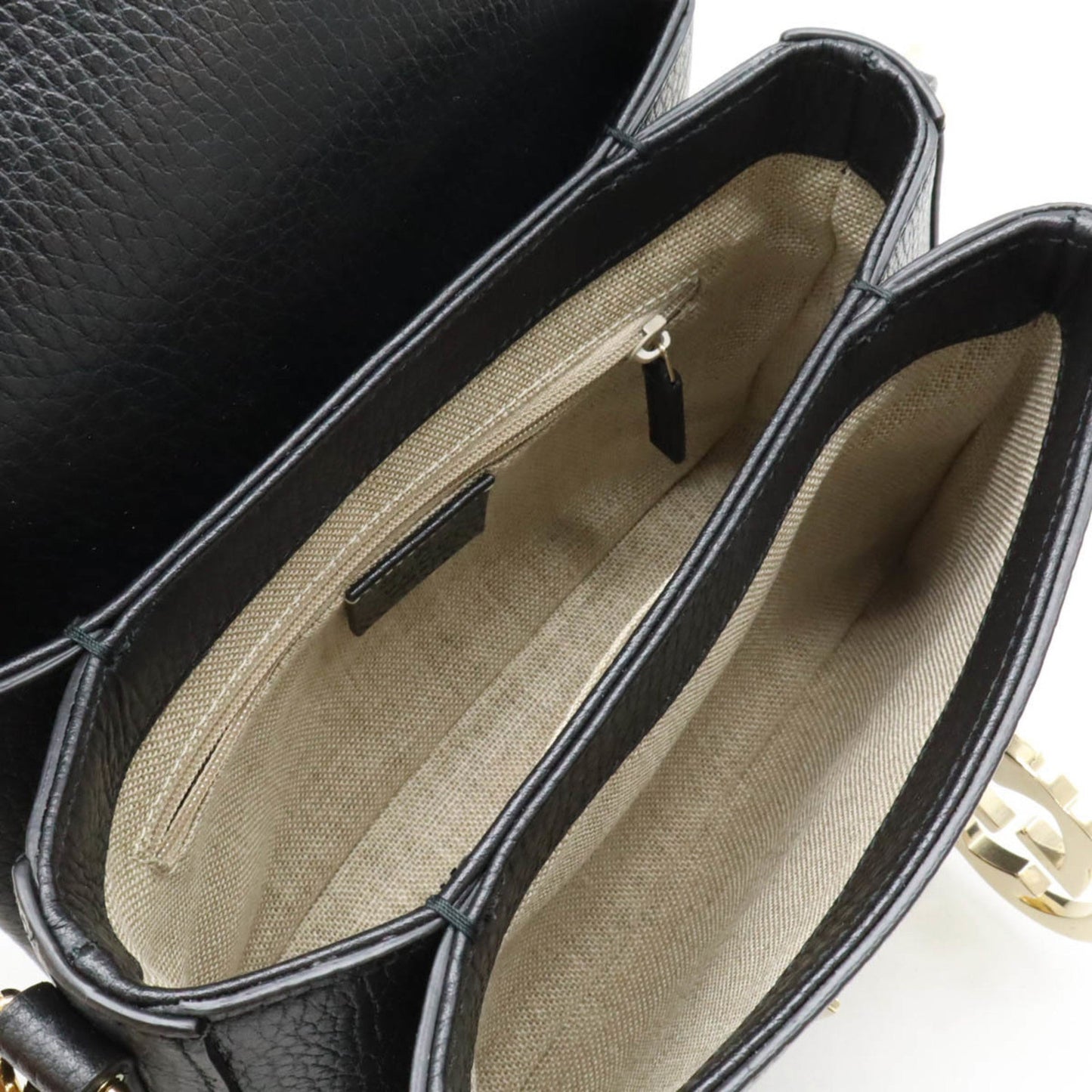 Gucci Black Leather Clutch Bag Shoulder Bag ( )