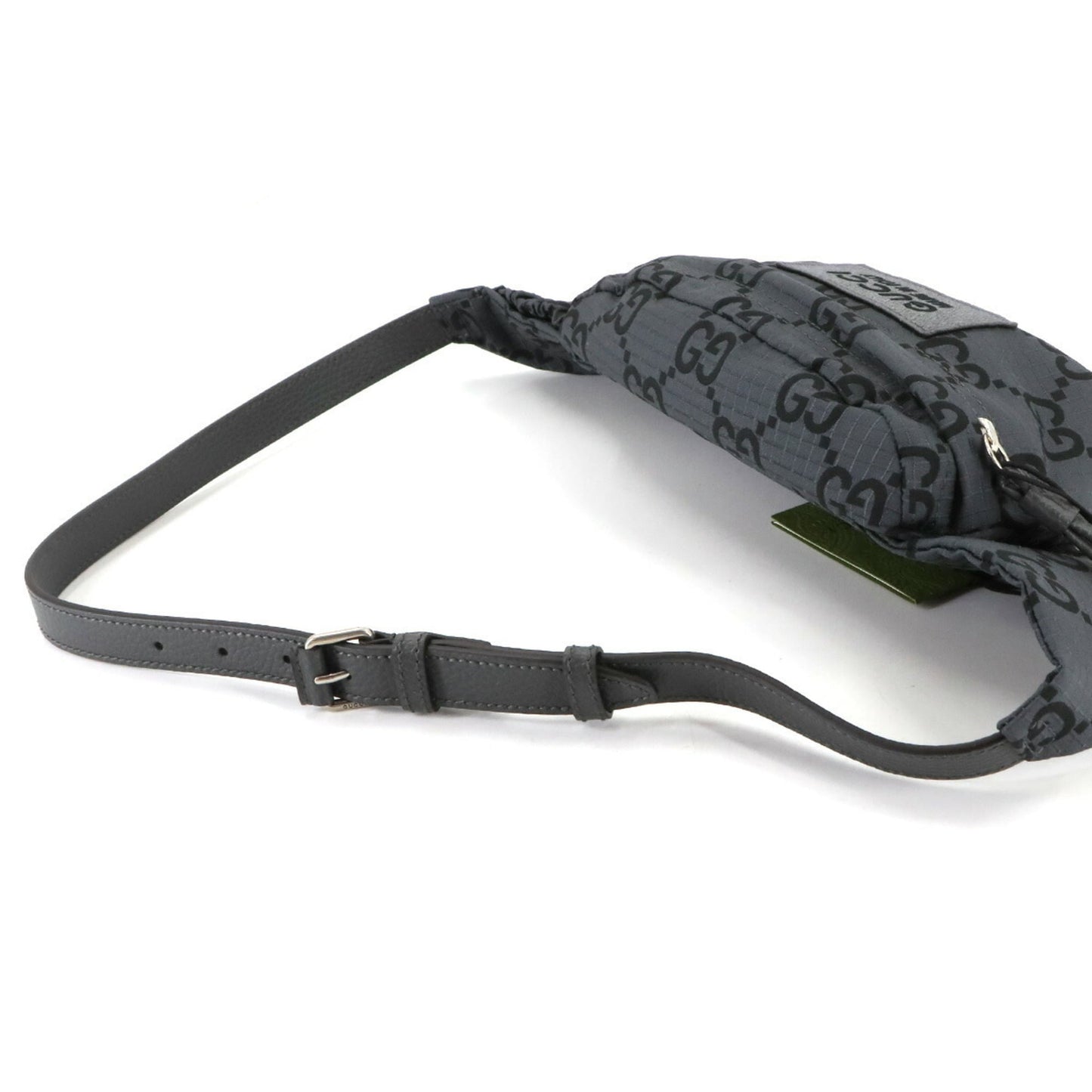 Gucci Gray Polyester Leather Fanny Pack Sling Bag ( )