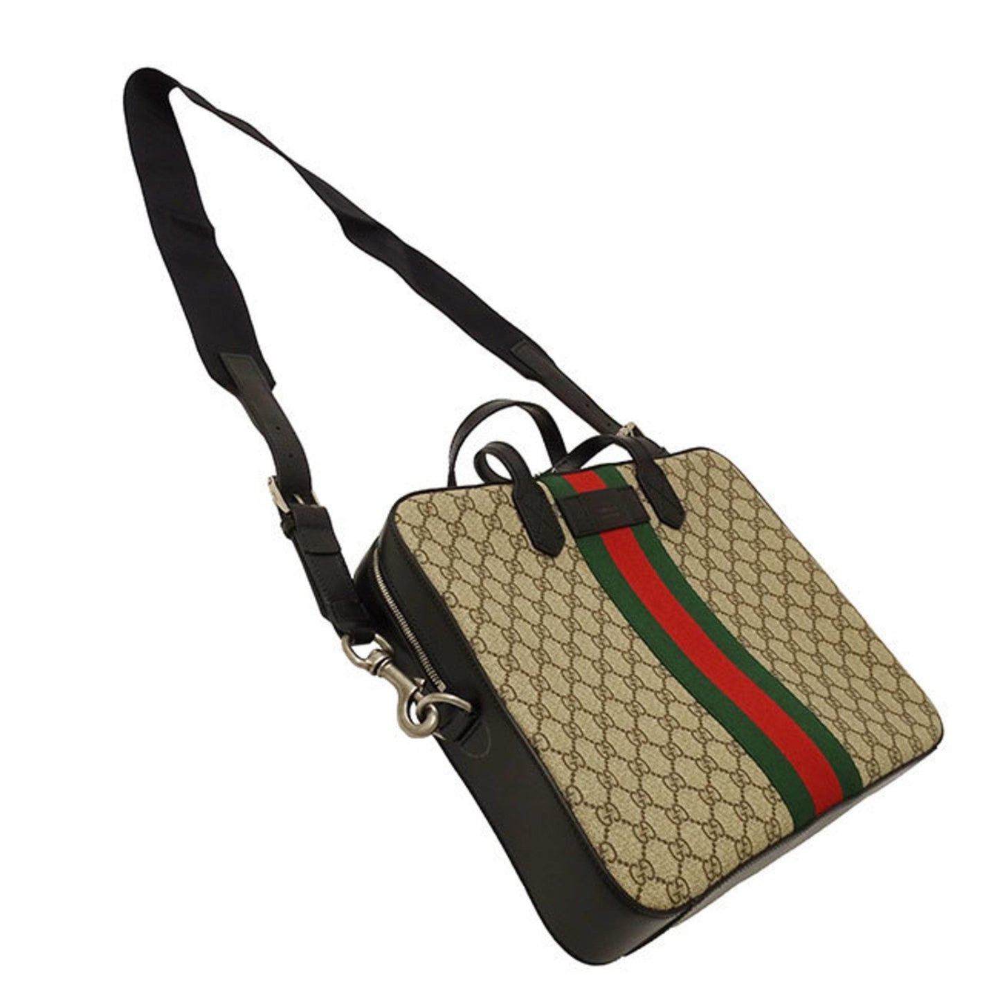 Gucci Beige Gg Supreme Briefcase ( )