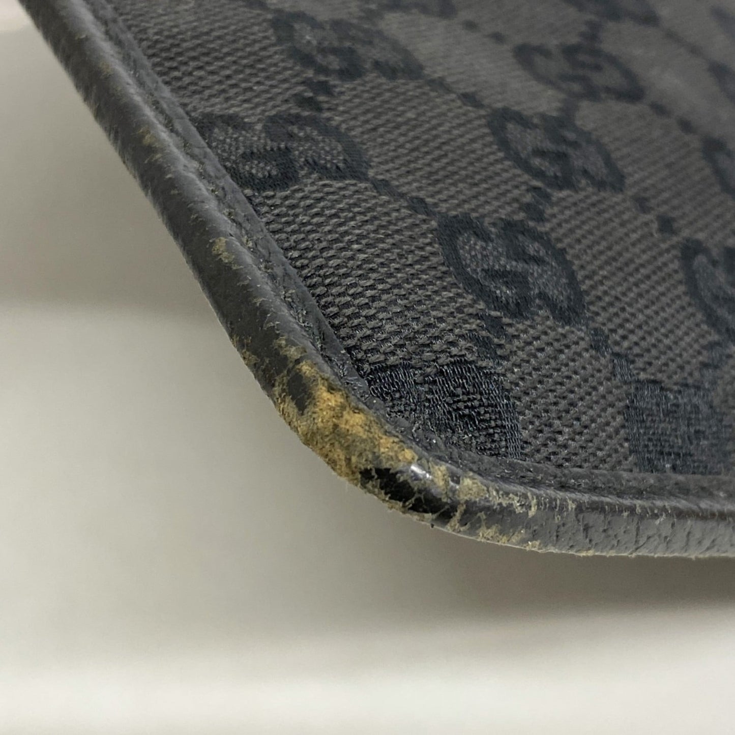Gucci Black Canvas Shoulder Bag ( )