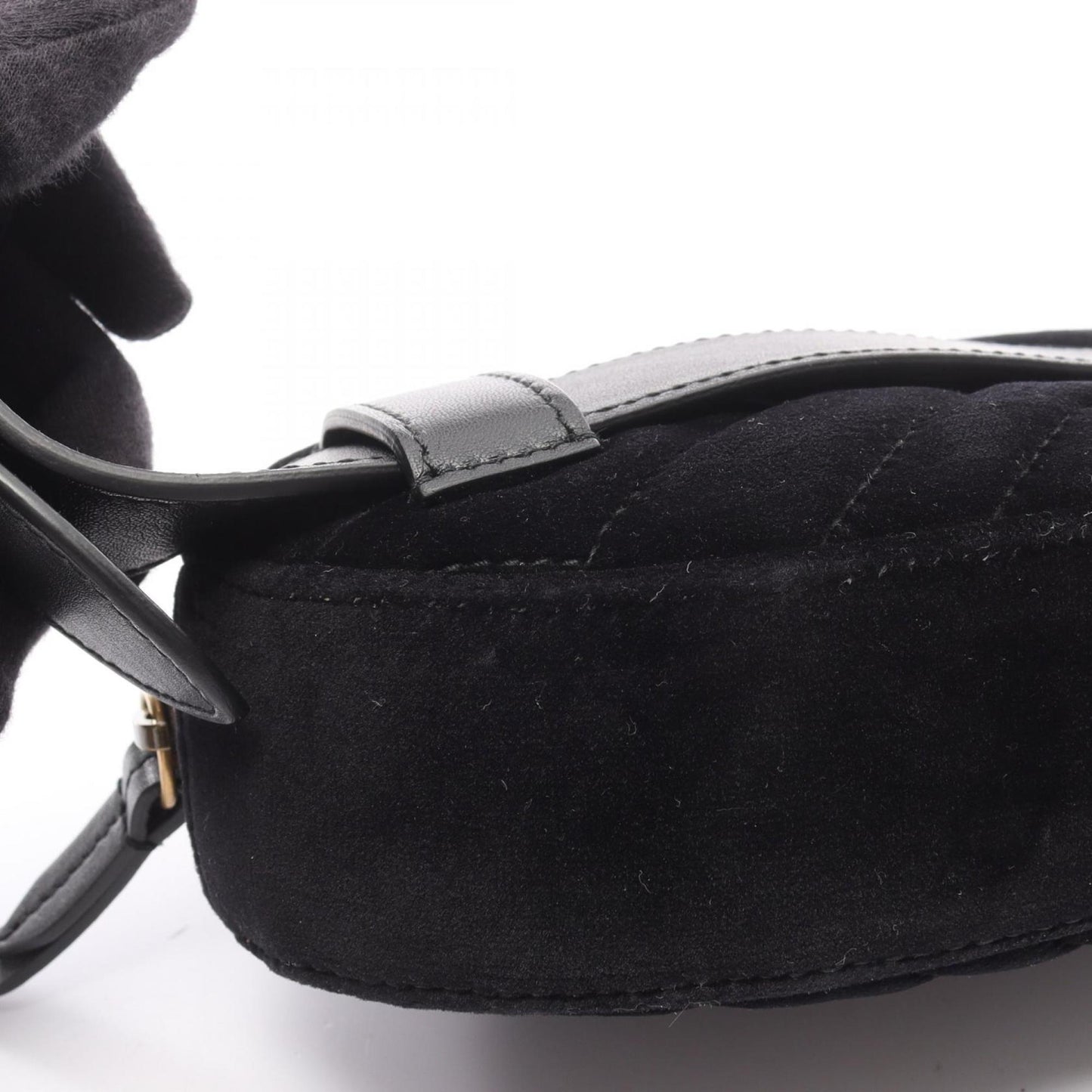 Gucci Black Fabric Leather Fanny Pack ( )