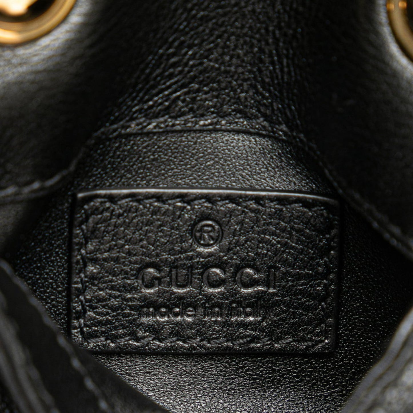 Gucci Black Leather Shoulder Bag ( )