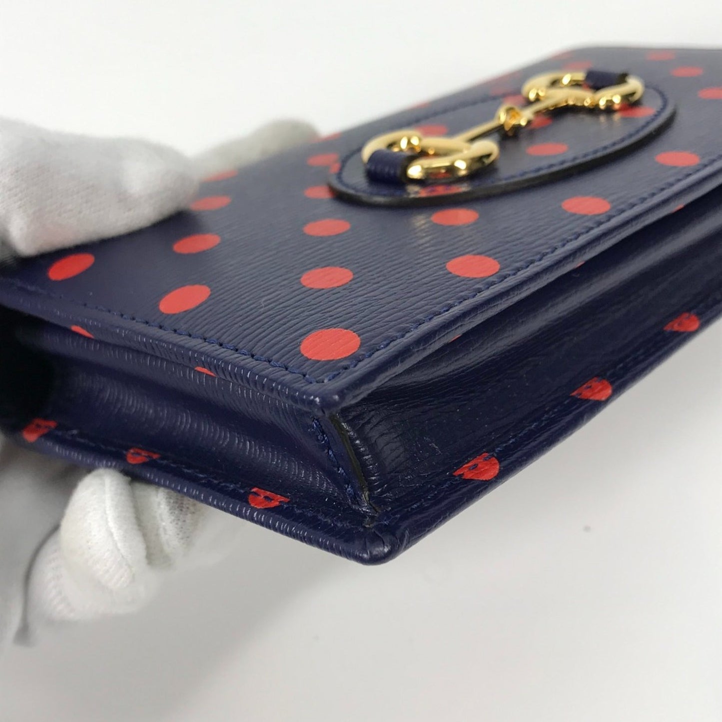 Gucci Navy Leather Long Wallet (Bi-Fold) ( )