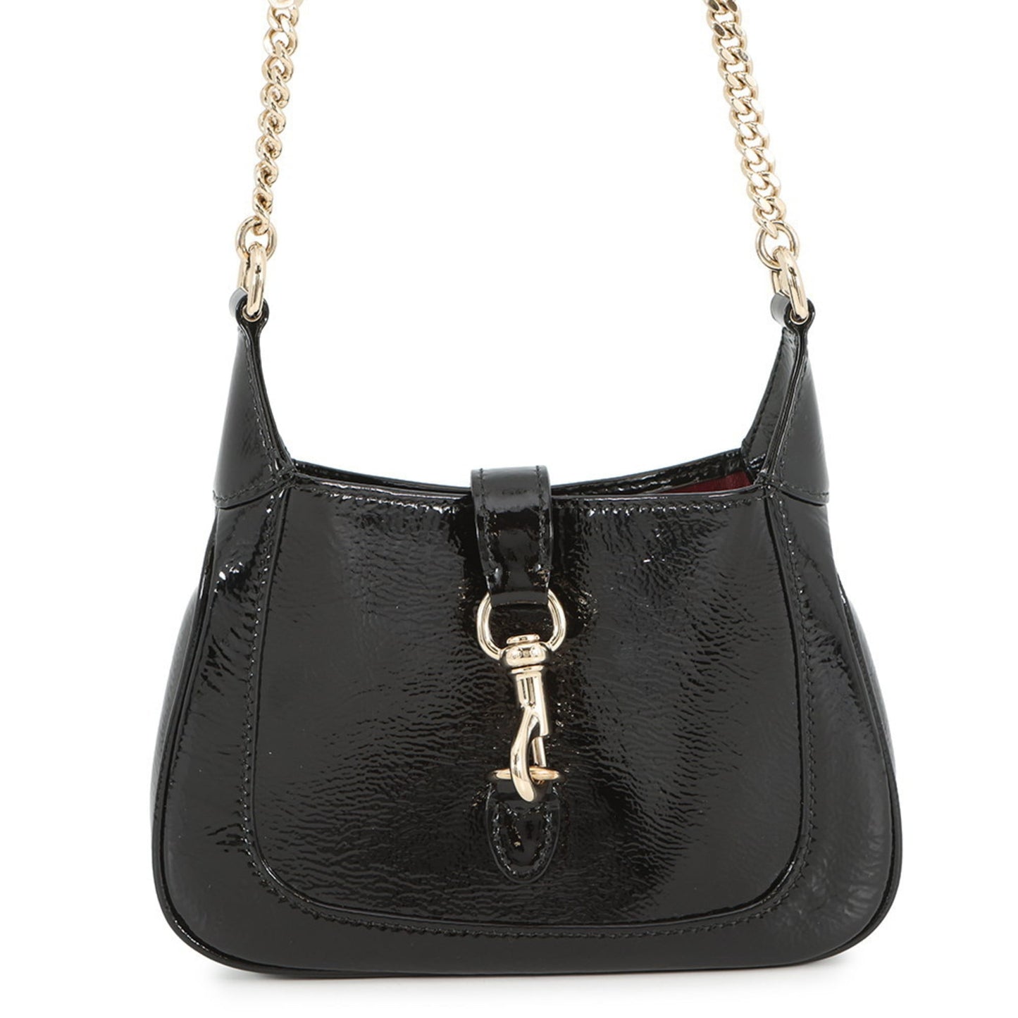 Gucci Black Patent Leather Shoulder Bag ( )