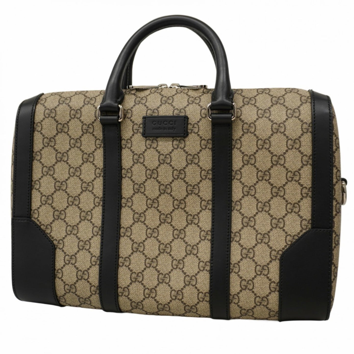 Gucci Brown White Pvc Handbag ( )