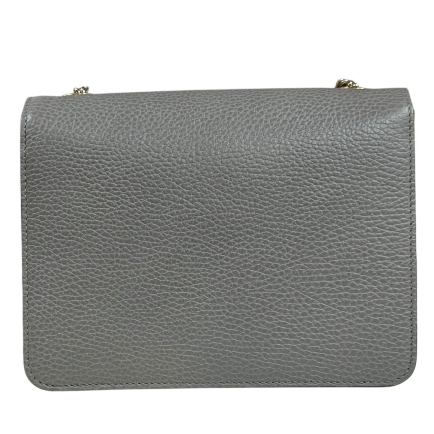 Gucci Gray Leather Shoulder Bag ( )