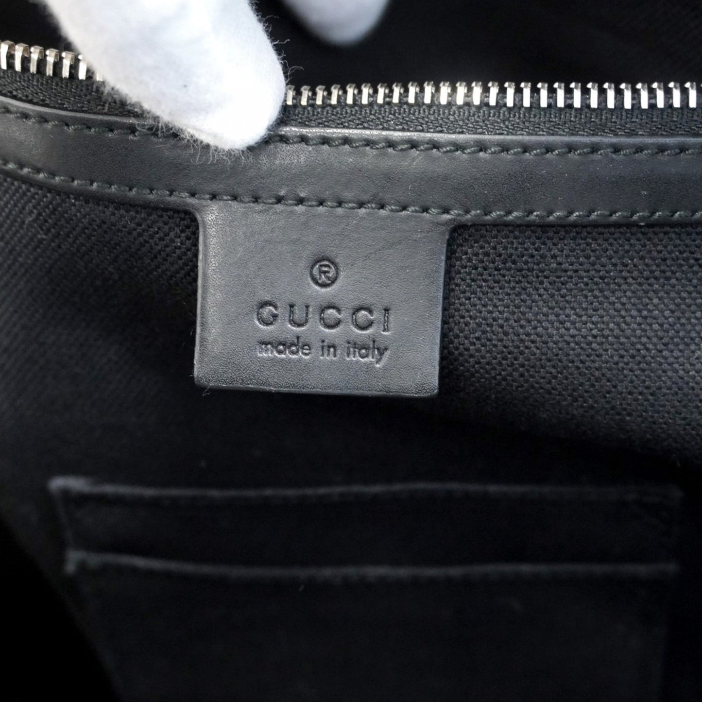 Gucci Black Gray Pvc Backpack ( )
