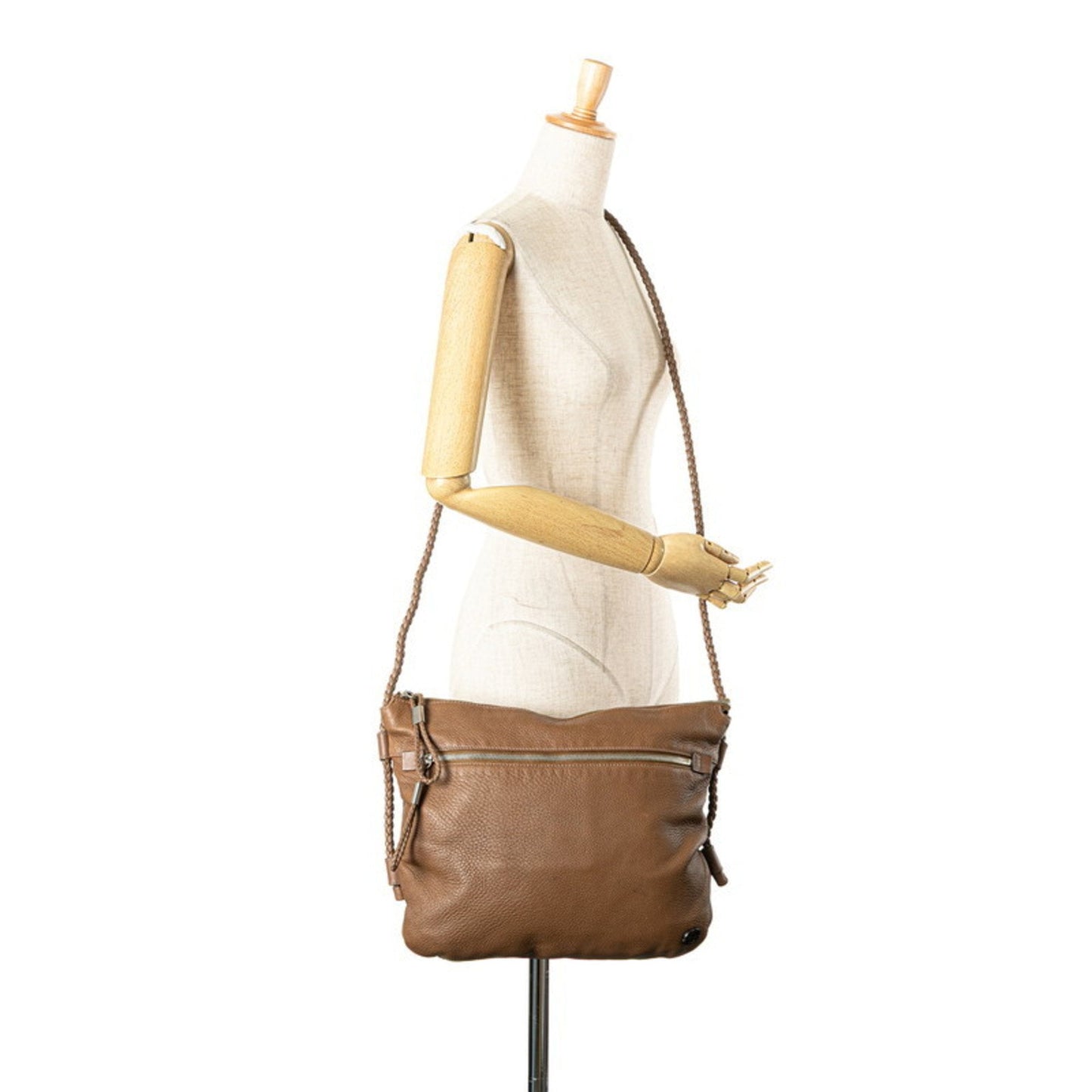 Gucci Brown Leather Shoulder Bag ( )