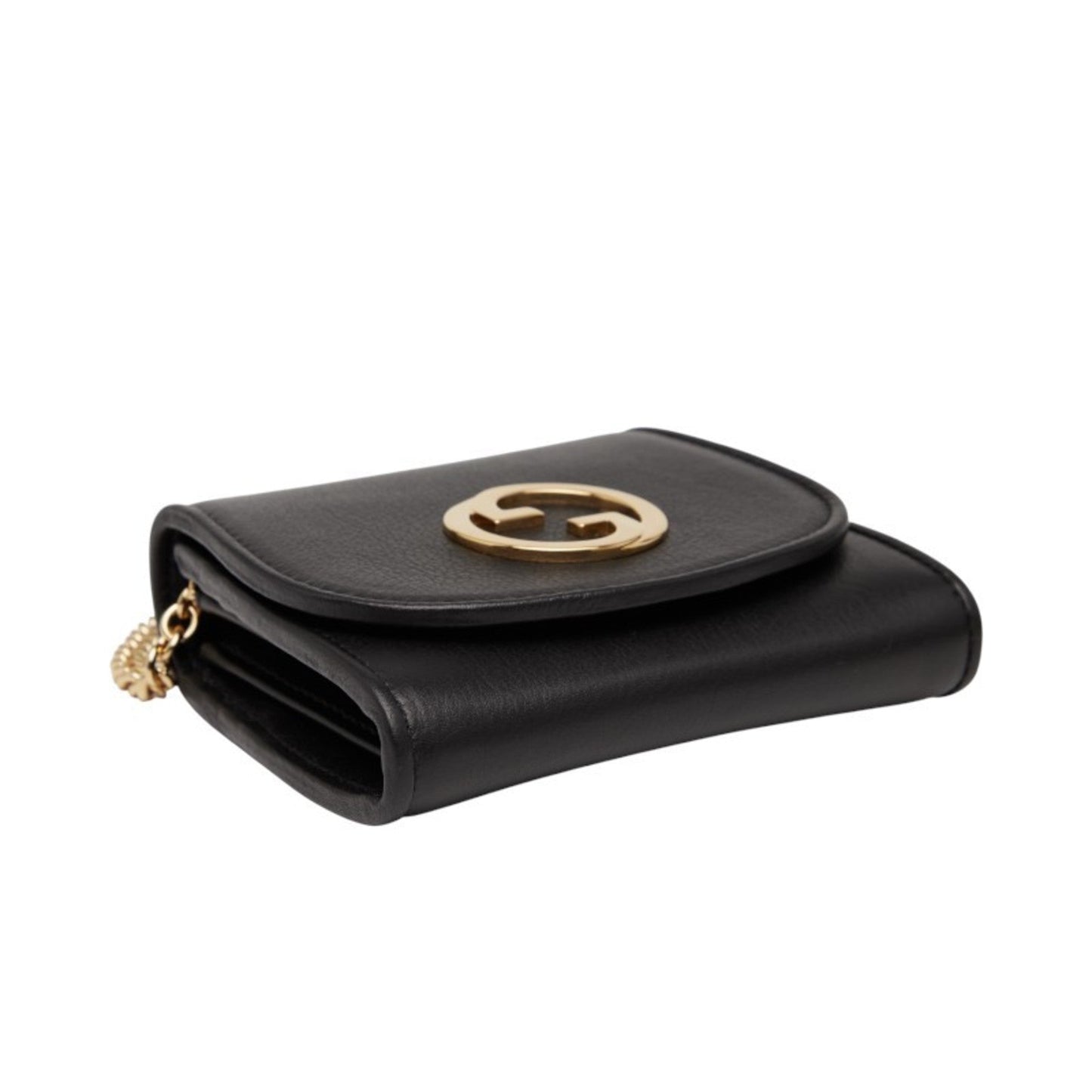 Gucci Black Leather Shoulder Bag ( )