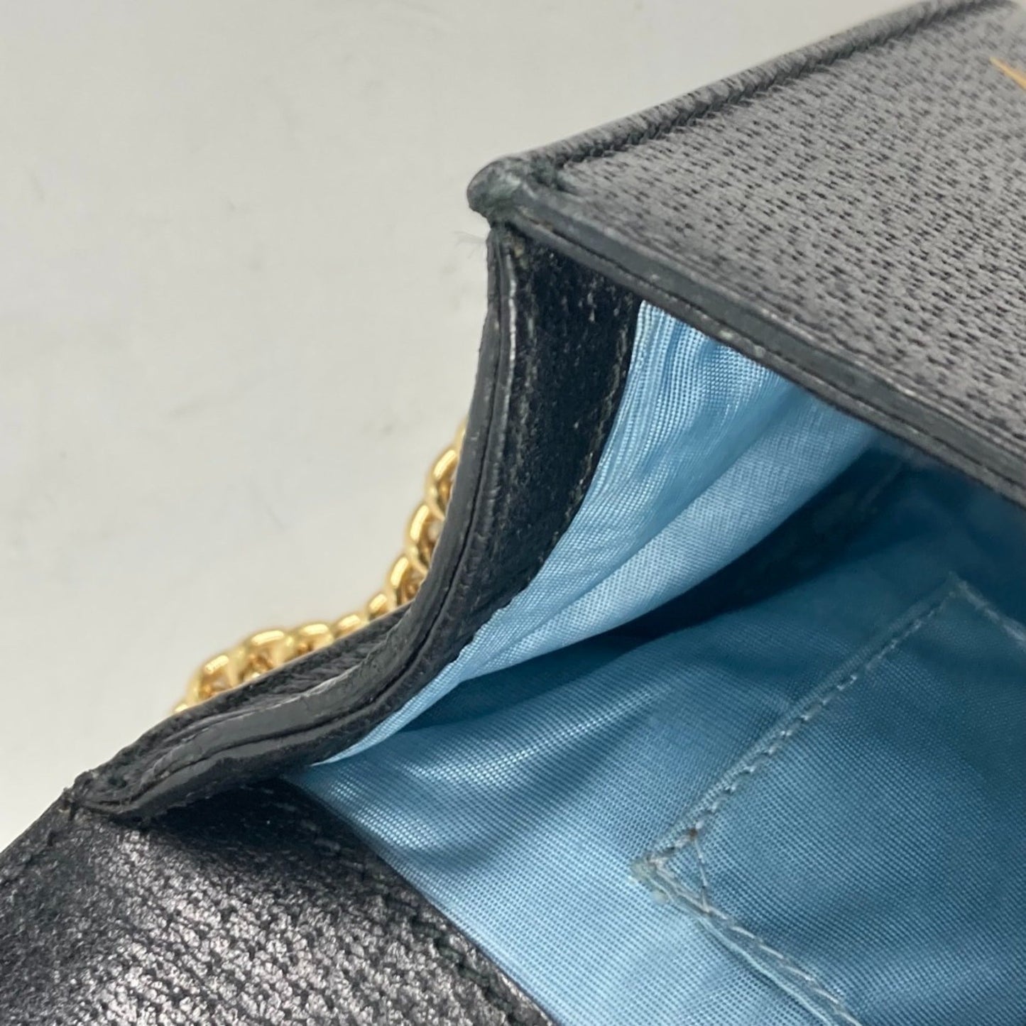 Gucci Black Leather Shoulder Bag ( )