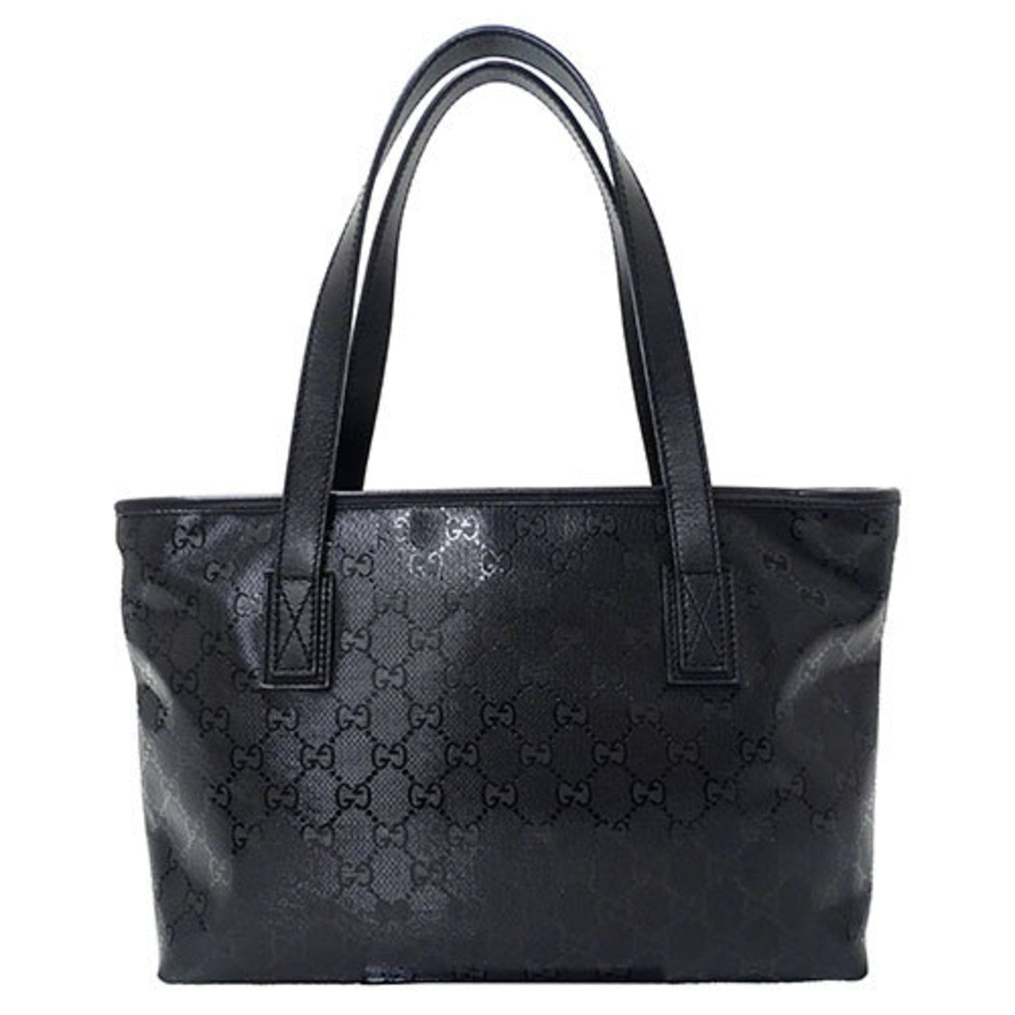 Gucci Black Pvc Tote Bag