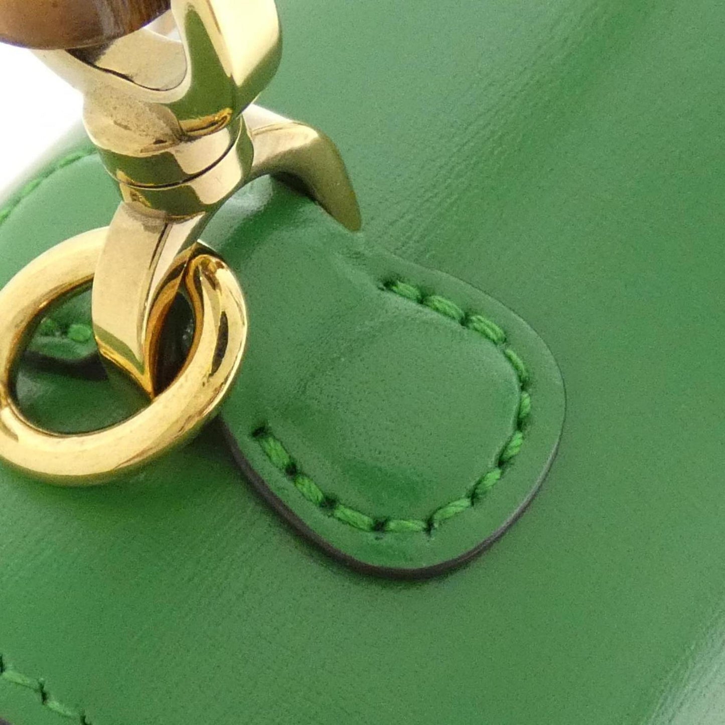 Gucci Green Leather Handbag ( )
