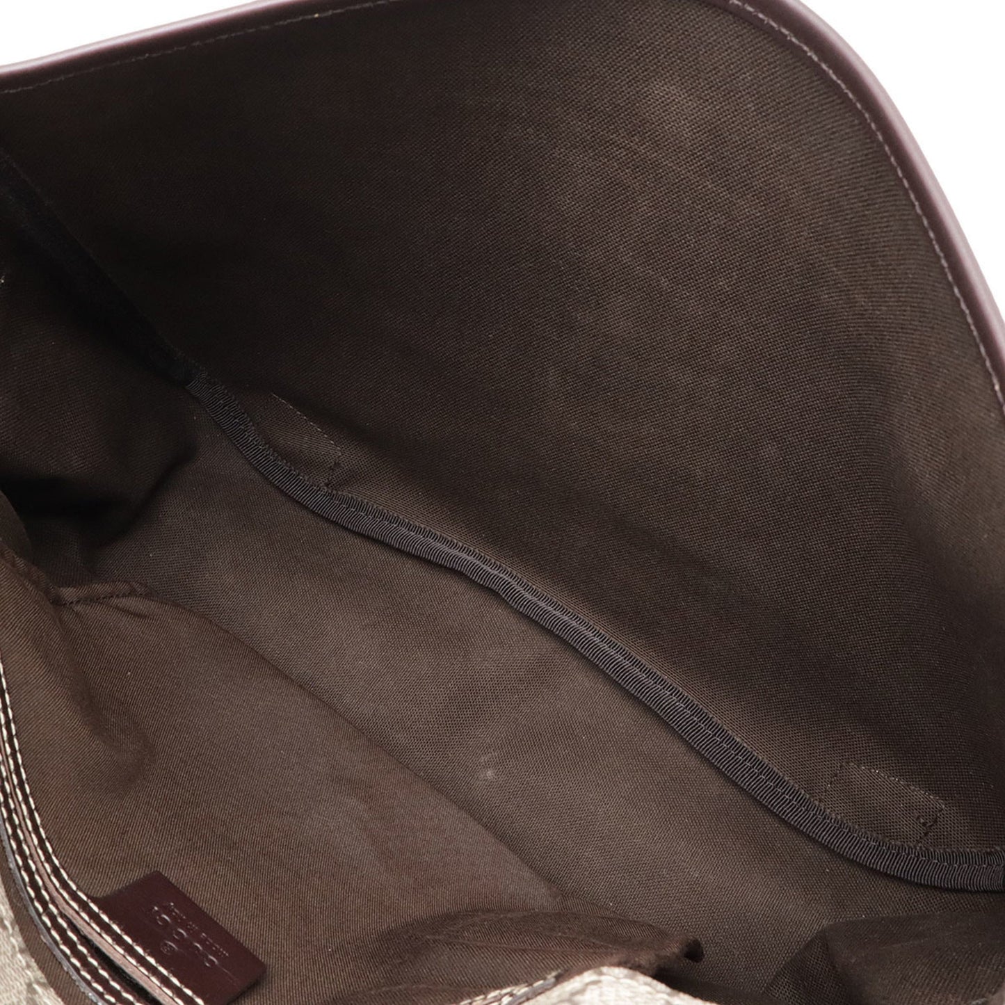 Gucci Gg Plus Beige Dark Brown Gg Supreme Shoulder Bag ( )