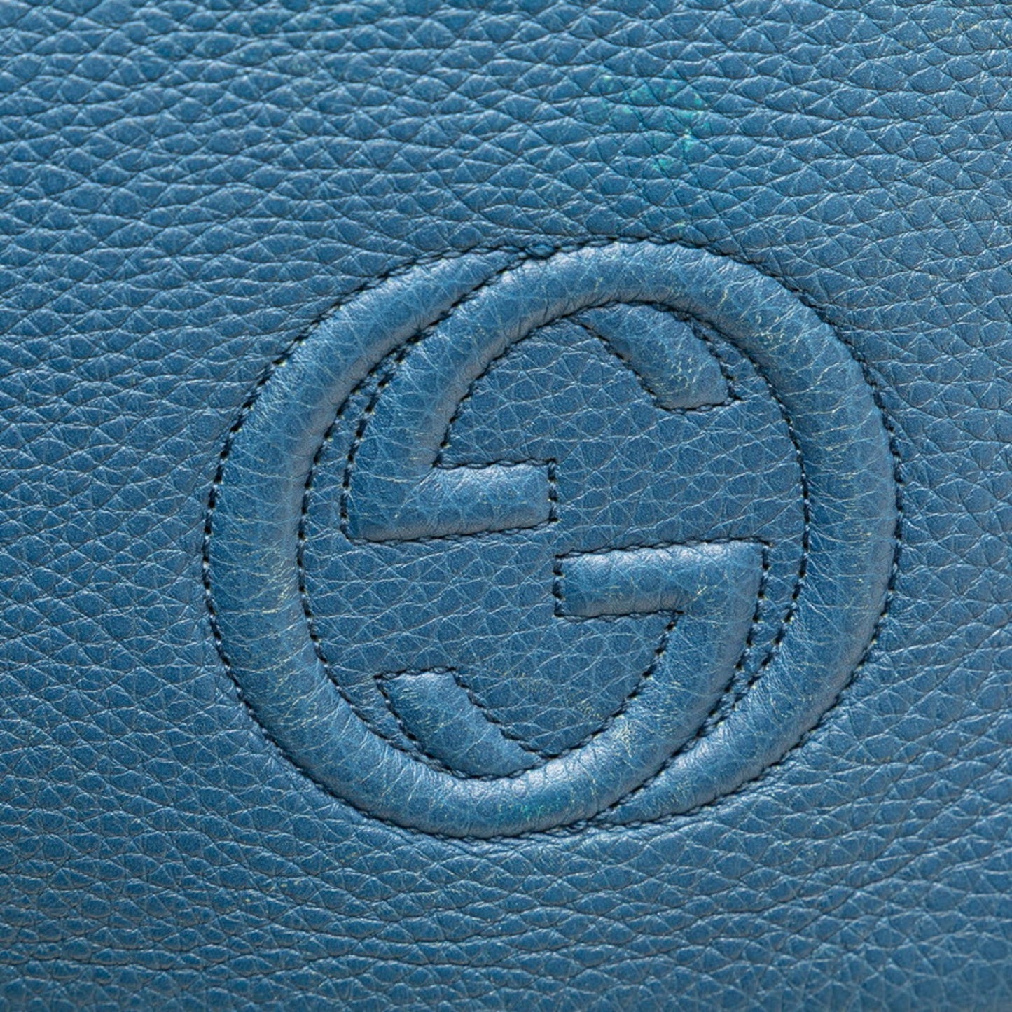 Gucci Blue Leather Shoulder Bag ( )