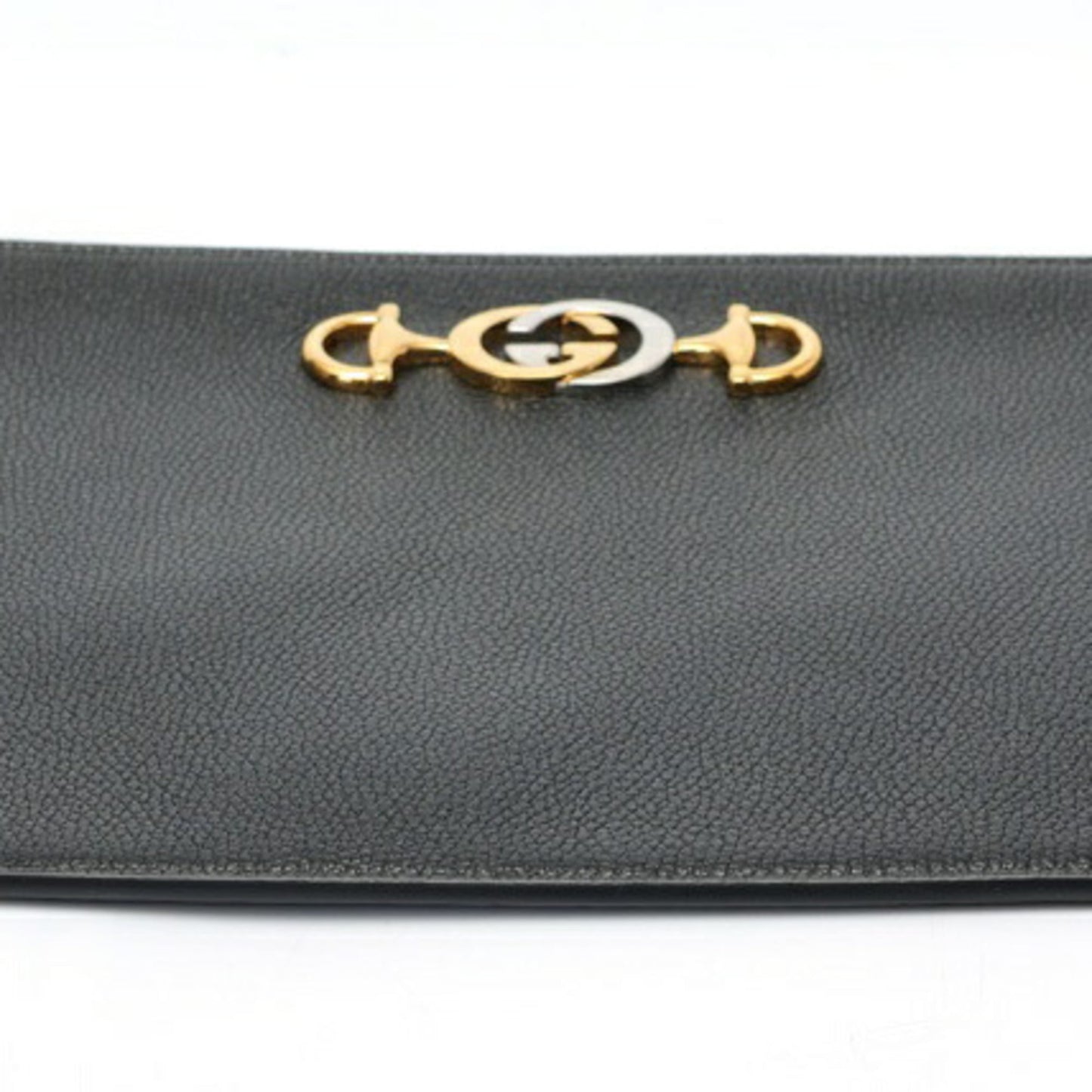 Gucci Black Leather Clutch Bag Pouch ( )