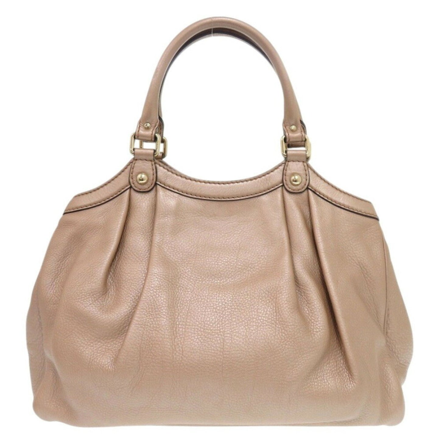 Gucci Beige Leather Handbag Tote Bag ( )