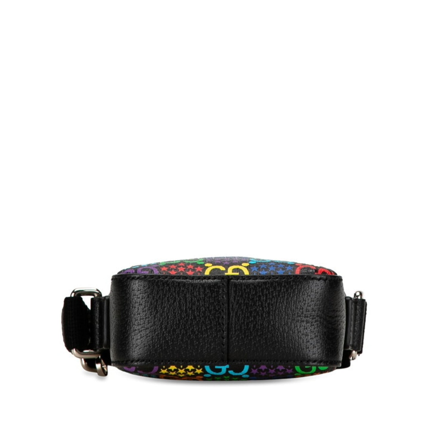Gucci Black Multi-Color Pvc Leather Shoulder Bag