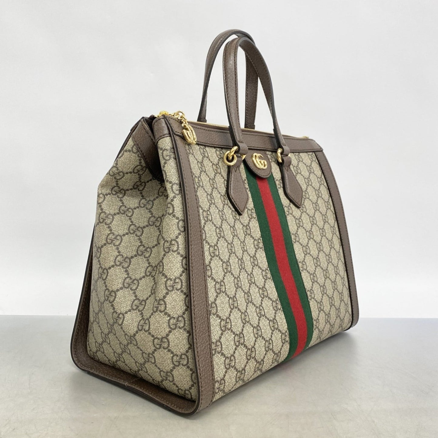Gucci Brown Pvc Handbag ( )