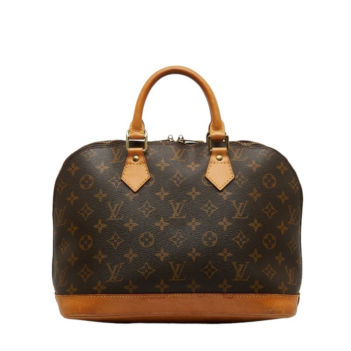 LOUIS VUITTON Monogram Alma PM Handbag M51130 Brown PVC Leather Women's