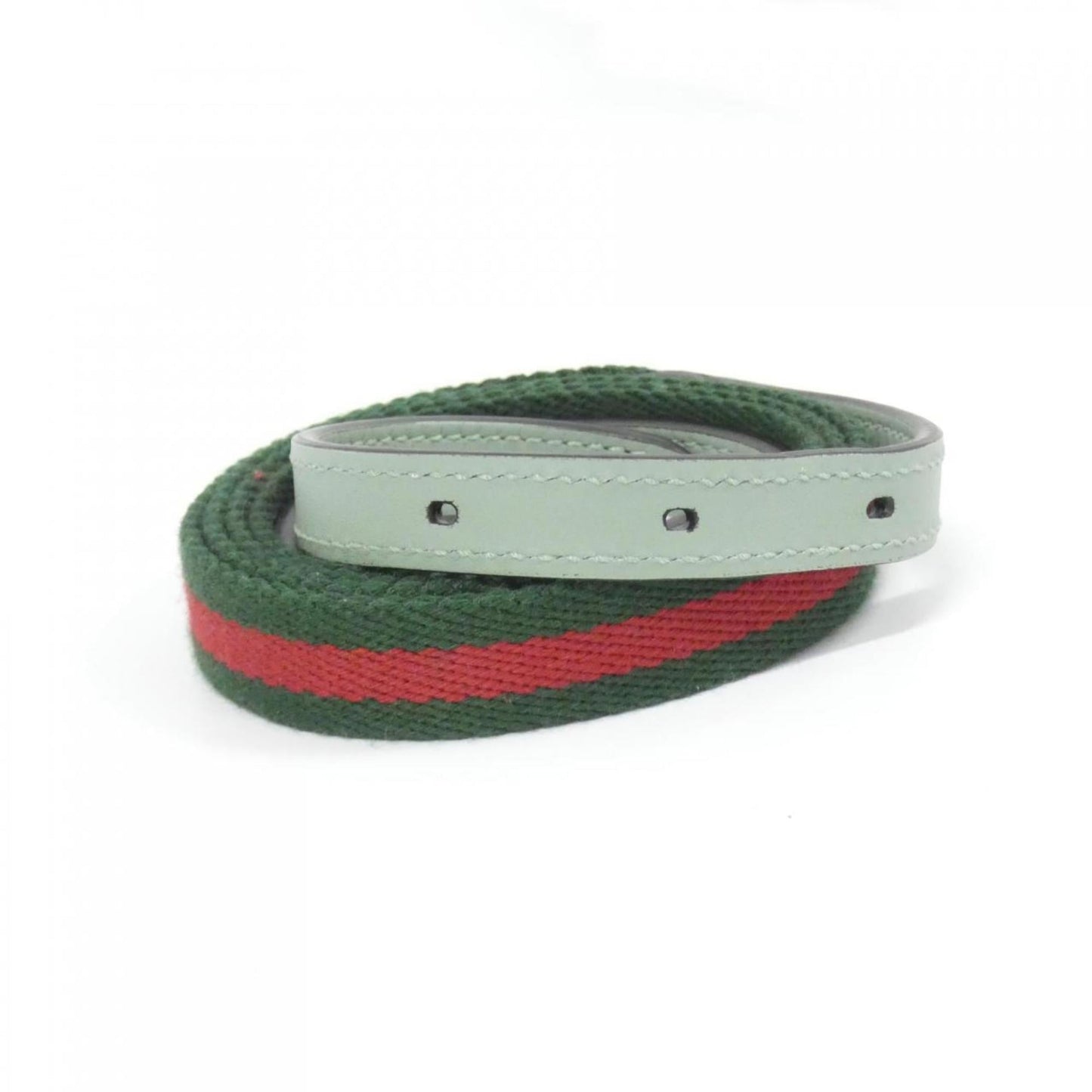 Gucci Green Light Green Coated Canvas Leather Shoulder Bag ( )