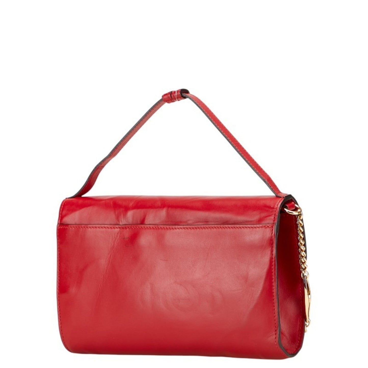 Gucci Red Color Leather Handbag Shoulder Bag ( )